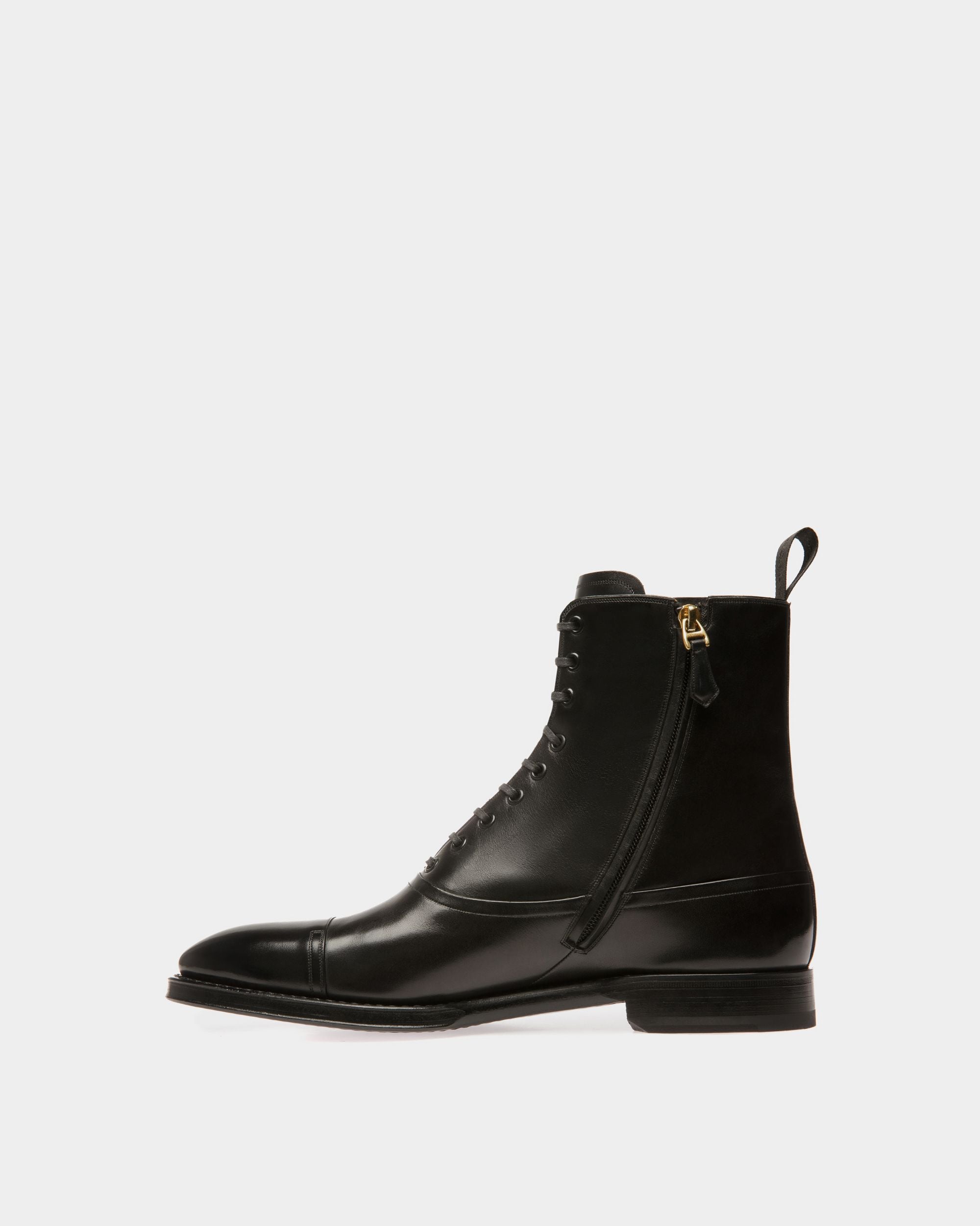 Scribe Booties In Black Leather - Men's - Bally - 03
