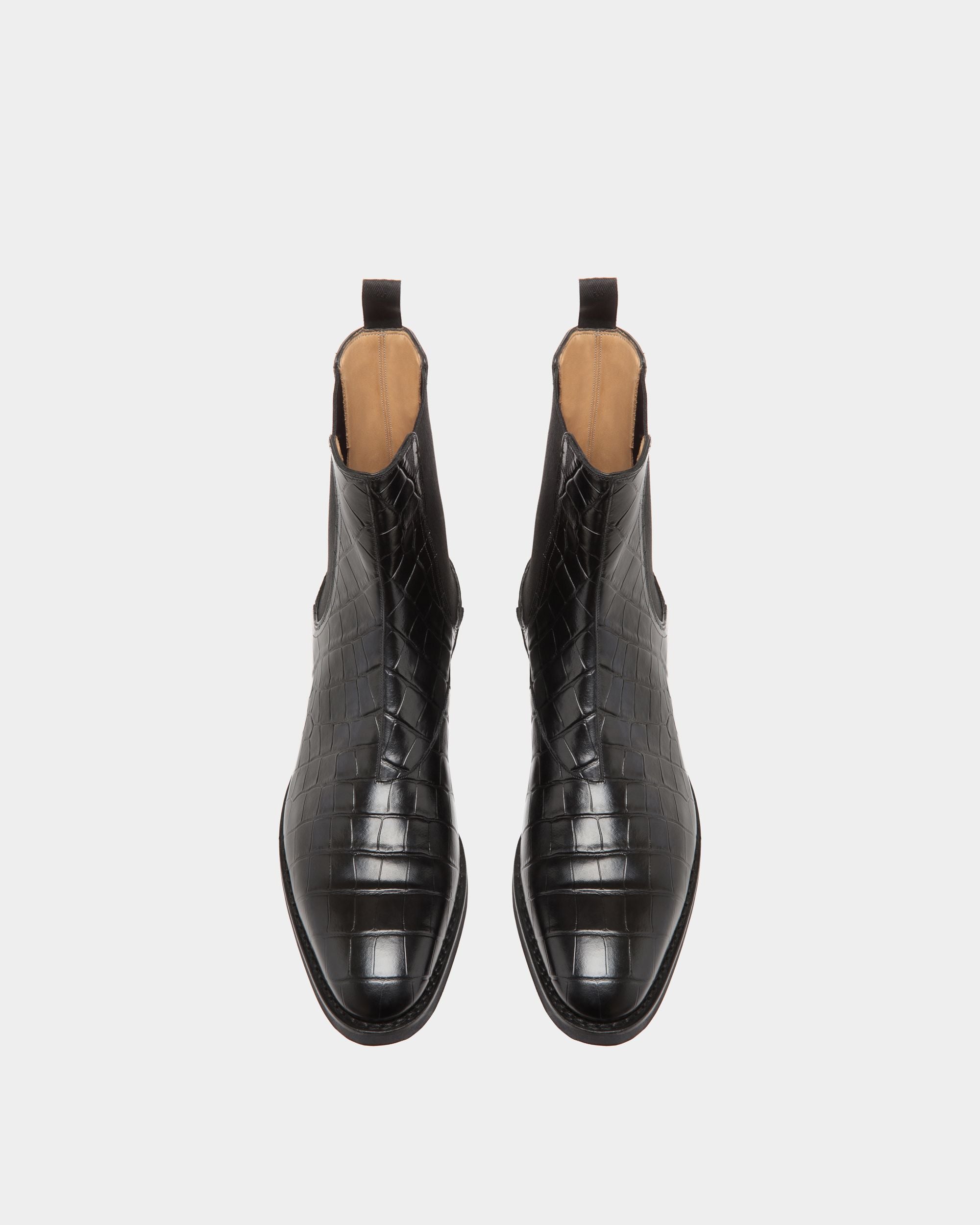 Scribe Boots In Black Leather - Men's - Bally - 04