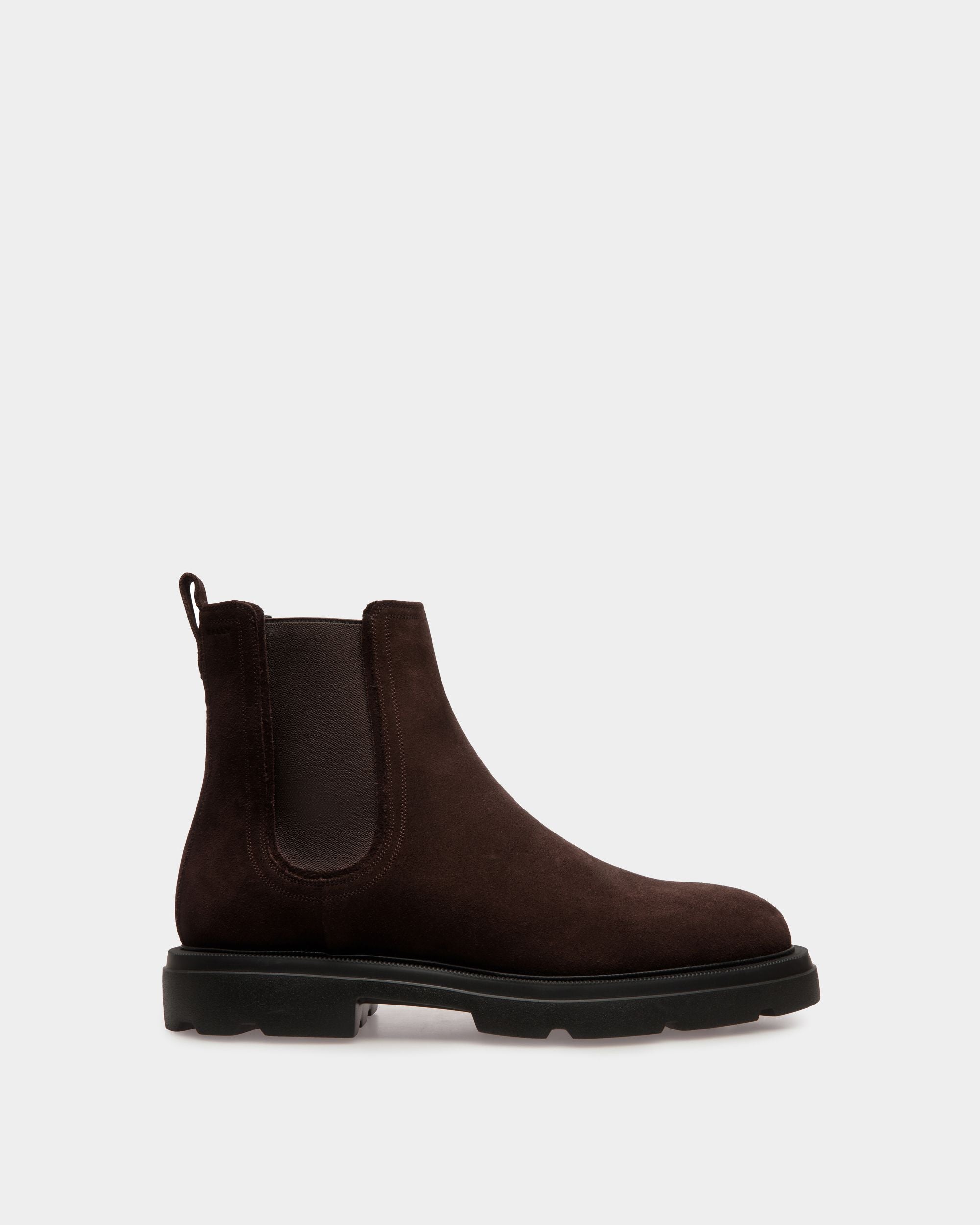 Zurich Booties In Brown Suede - Men's - Bally - 01