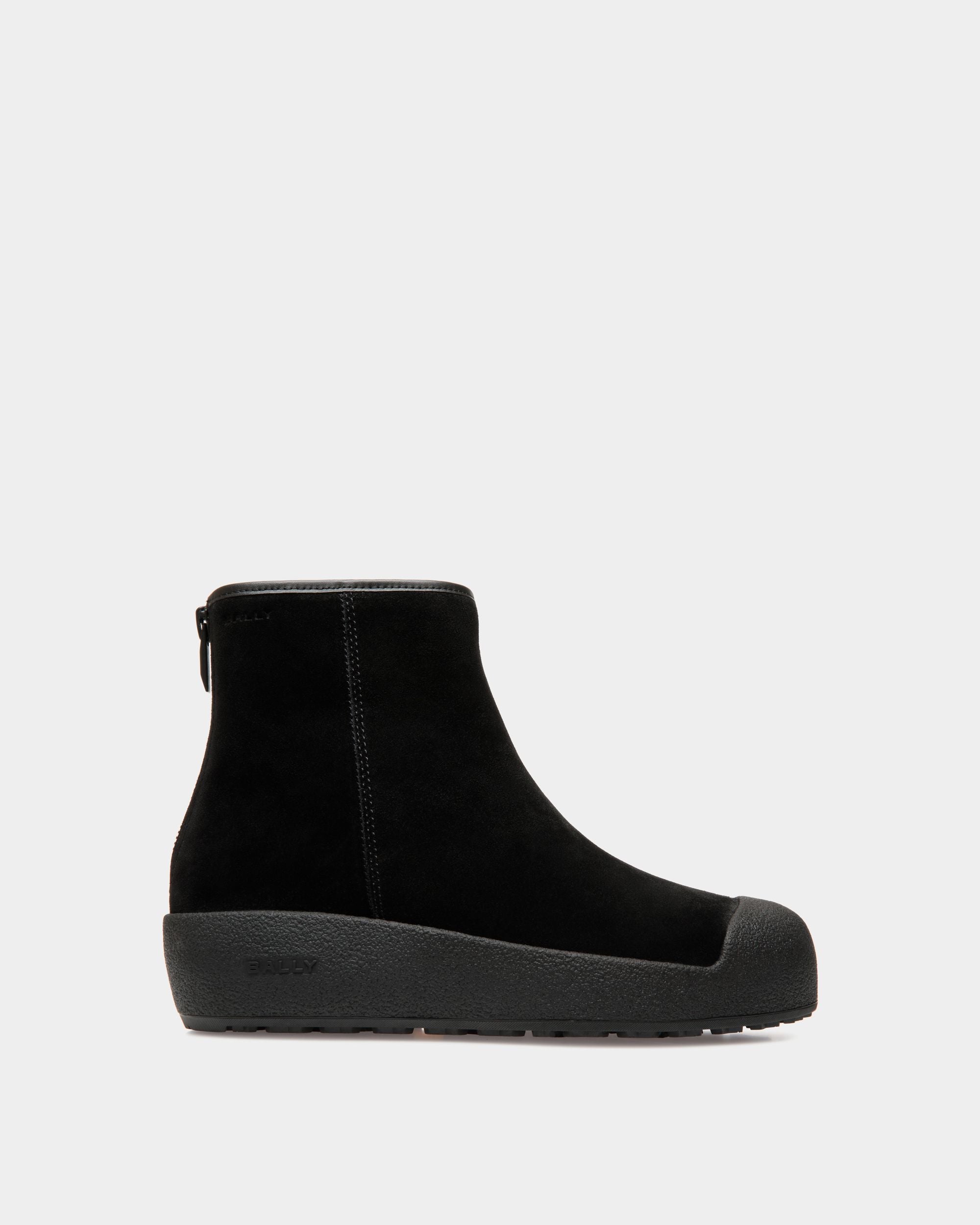 Bally Curling Bootie in Black Suede - Men's - Bally - 01