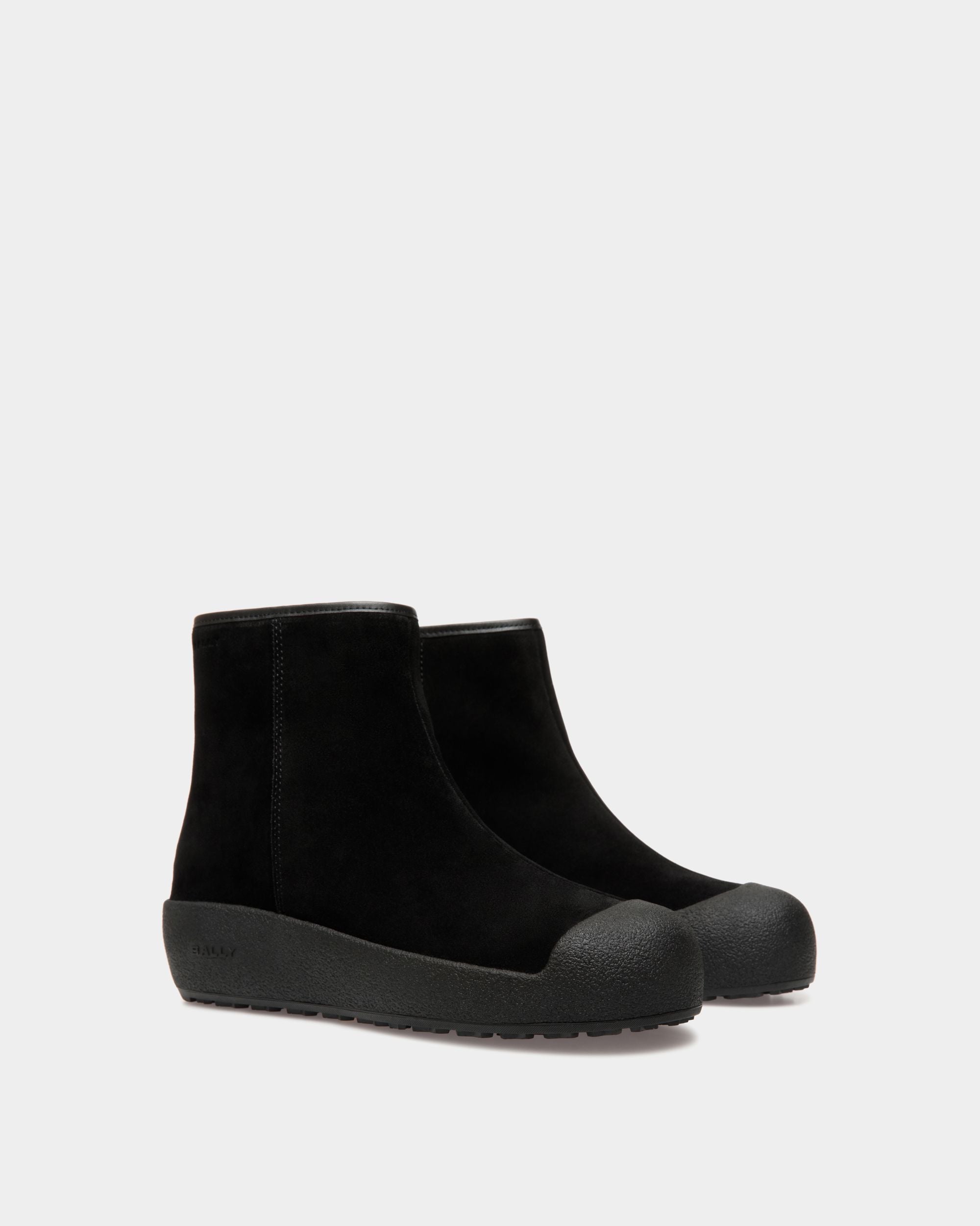Bally Curling Bootie in Black Suede - Men's - Bally - 03