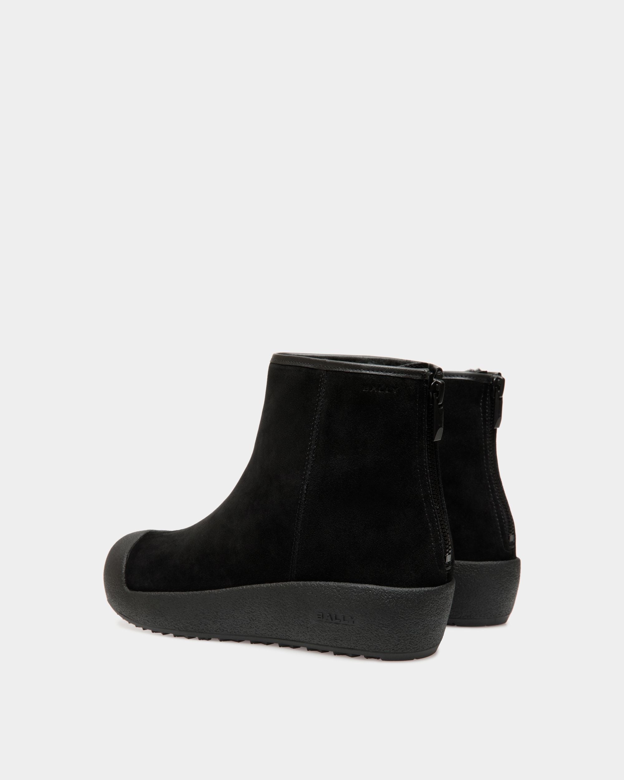 Bally Curling Bootie in Black Suede - Men's - Bally - 04