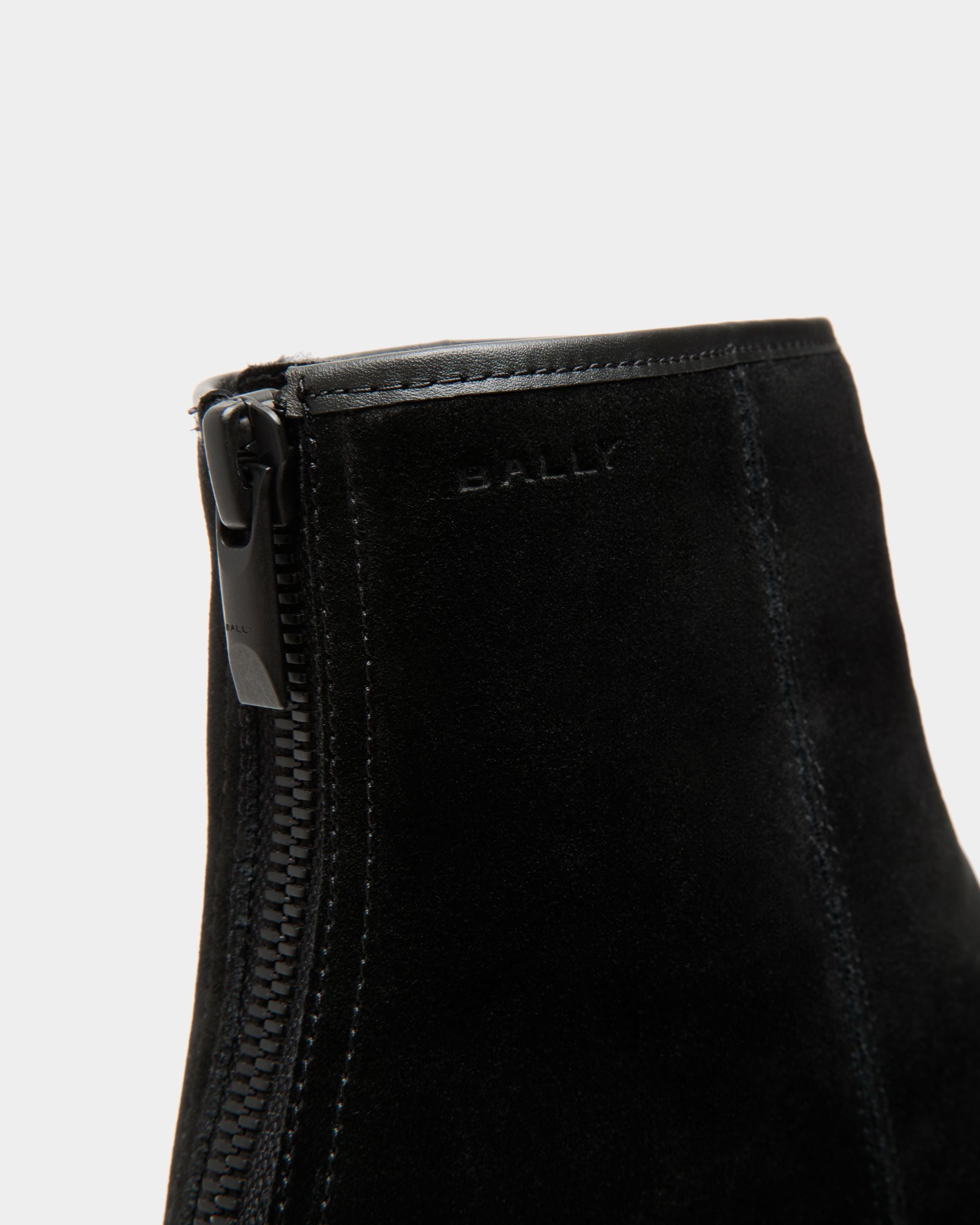 Bally Curling Bootie in Black Suede - Men's - Bally - 06