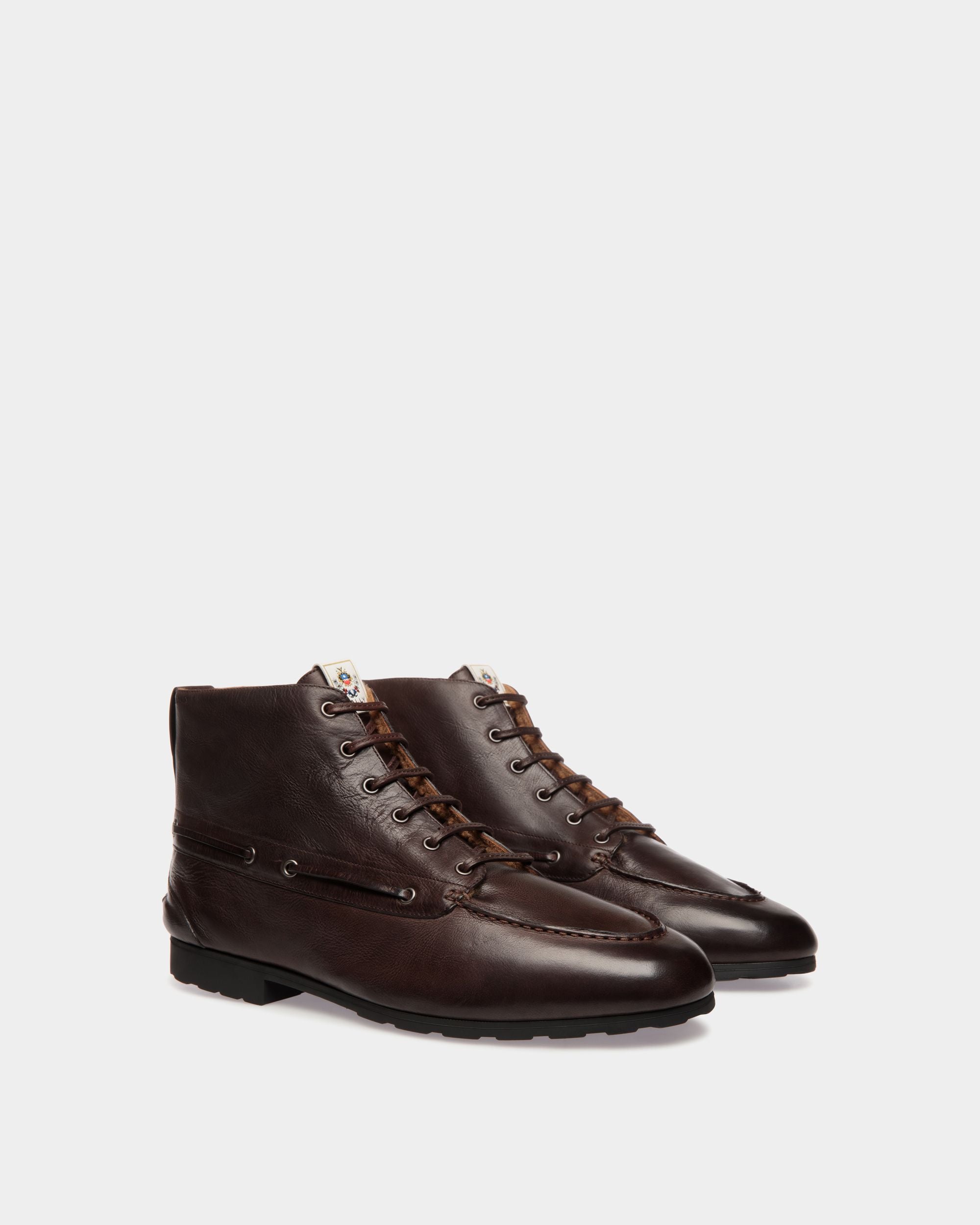 Winter Capsule Bootie in Ebano Leather - Men's - Bally - 03