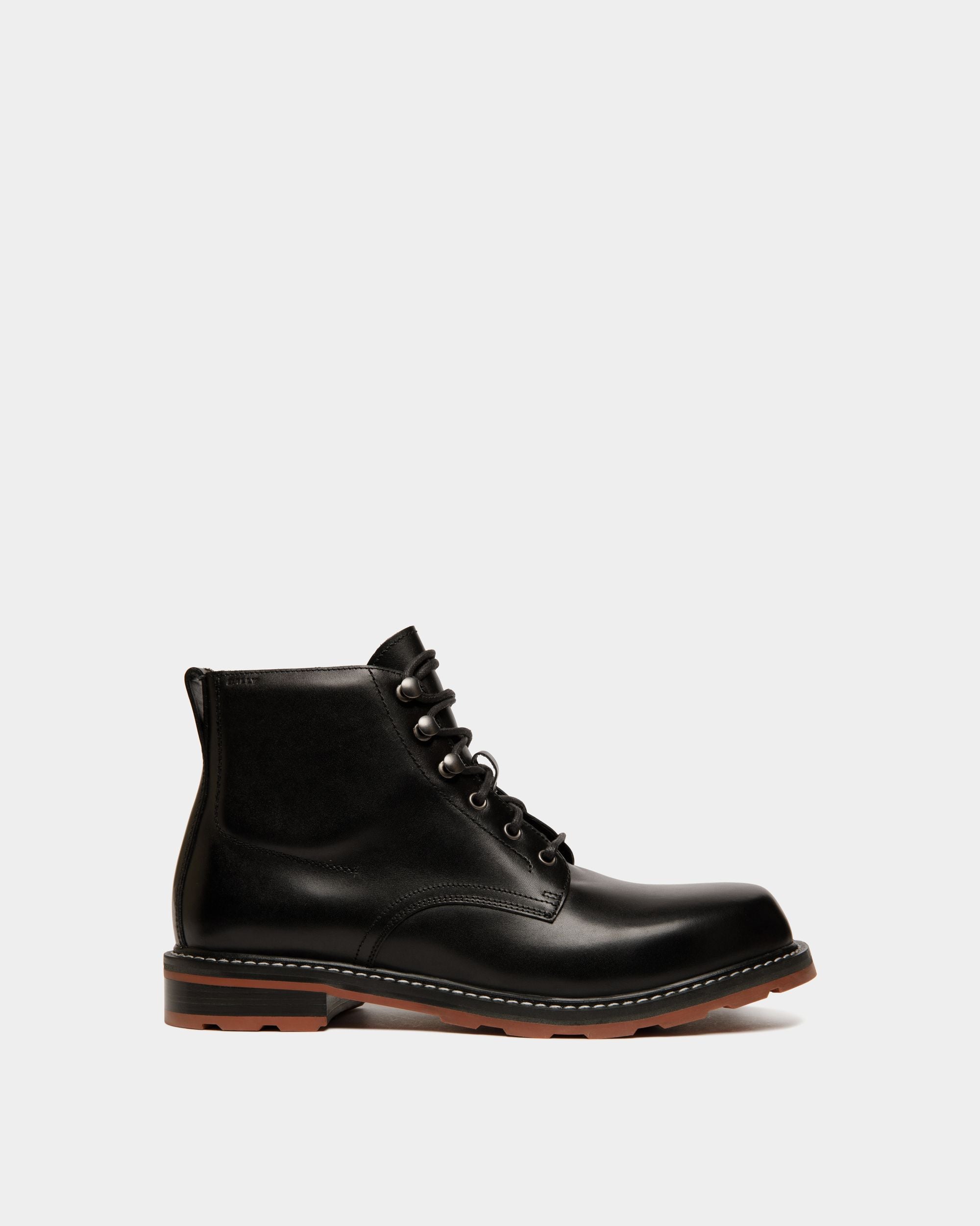 Winter Capsule Bootie in Black Leather - Men's - Bally - 01