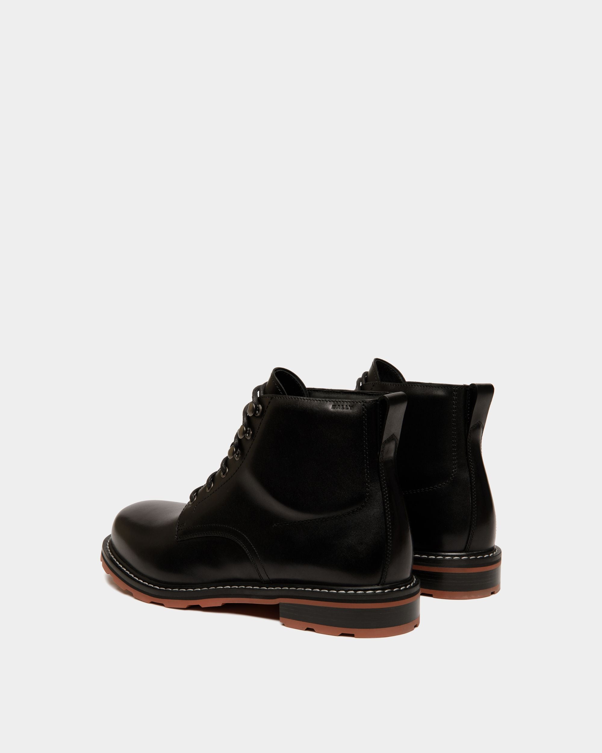 Winter Capsule Bootie in Black Leather - Men's - Bally - 04