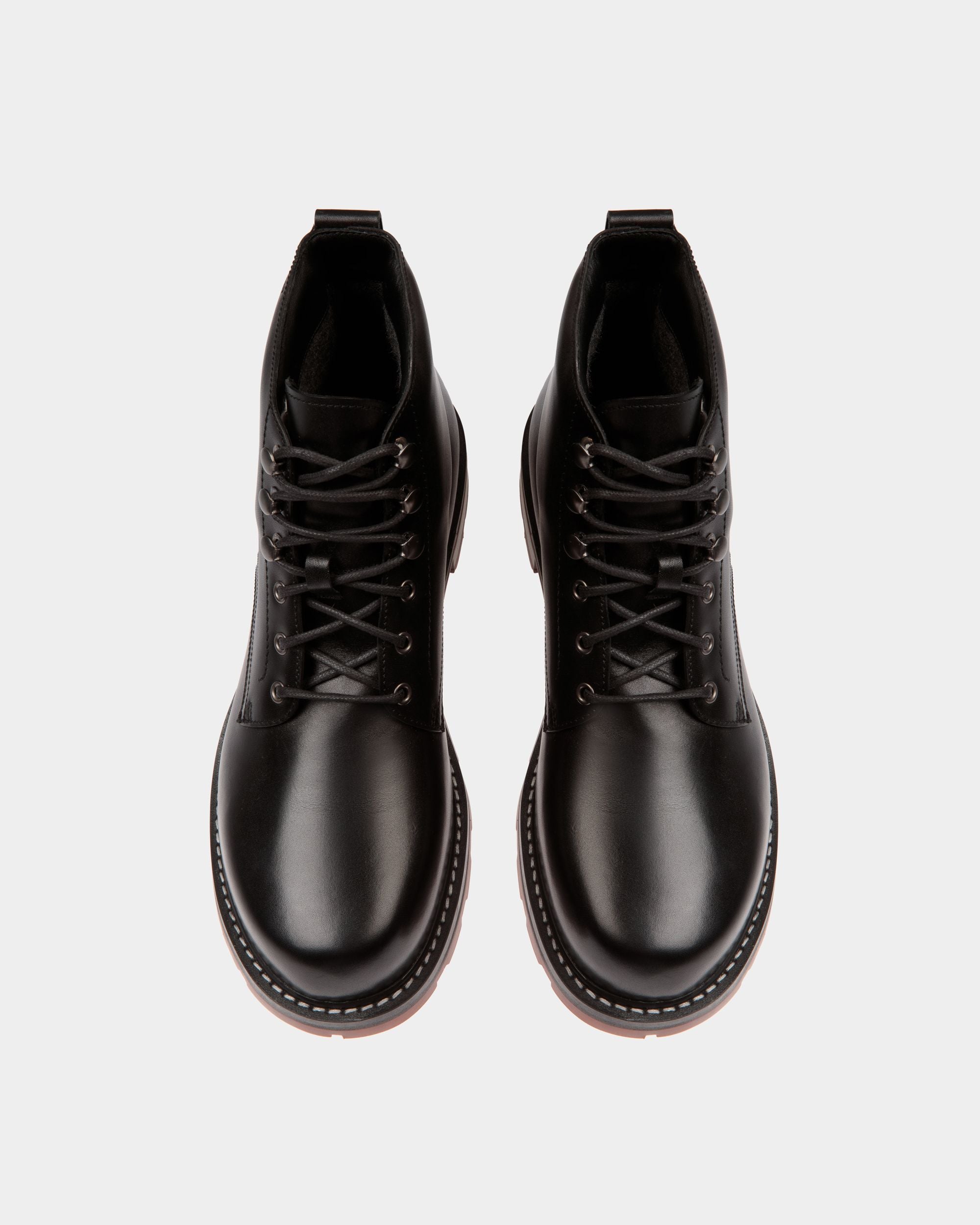 Winter Capsule Bootie in Black Leather - Men's - Bally - 05