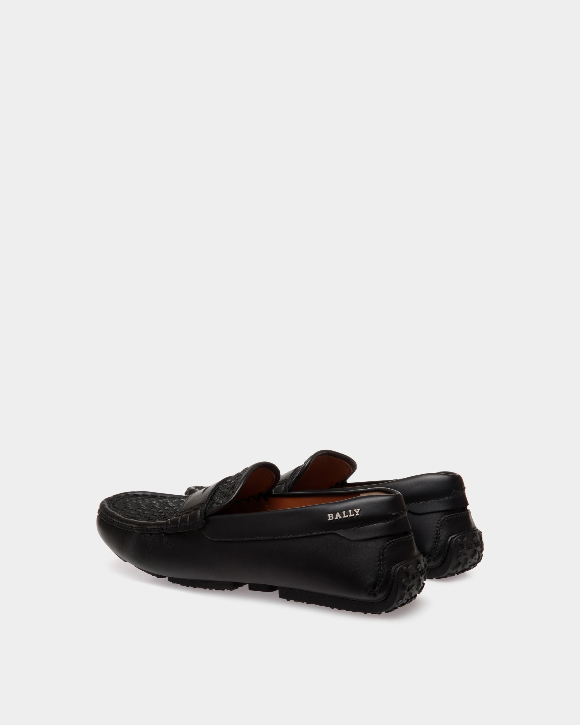 Pilot Drivers In Black Leather - Men's - Bally - 03