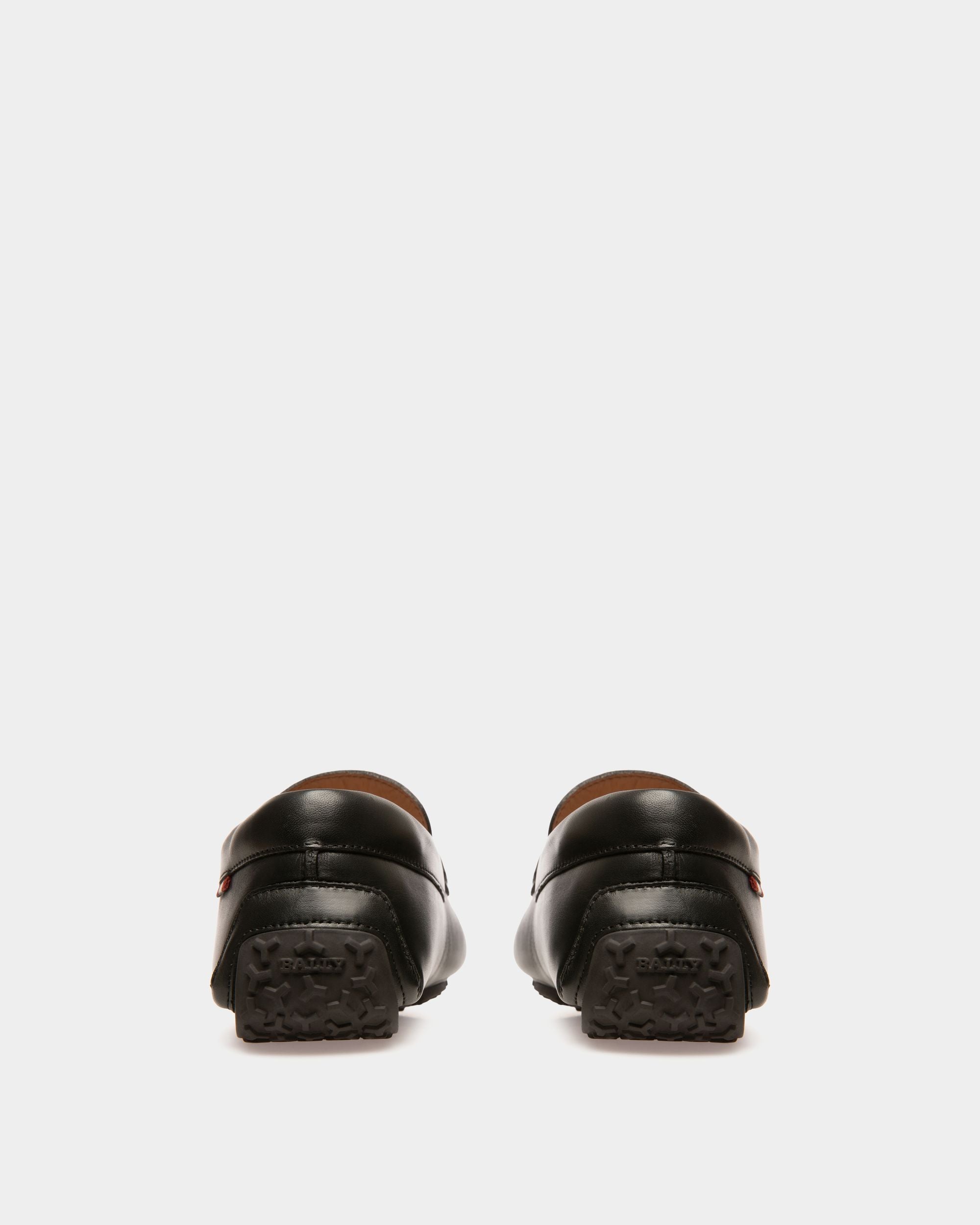 Palsy Leather Drivers In Black - Men's - Bally - 04