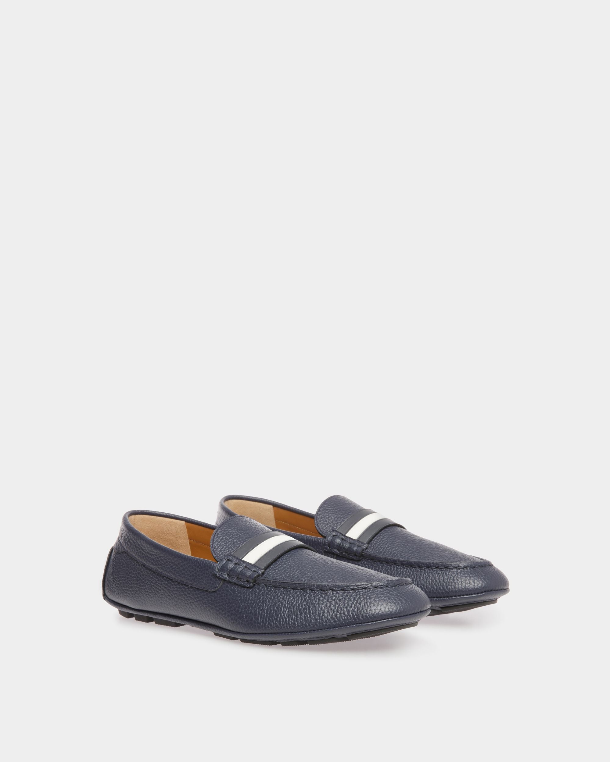 Kerbs Drivers In Midnight Leather - Men's - Bally - 02