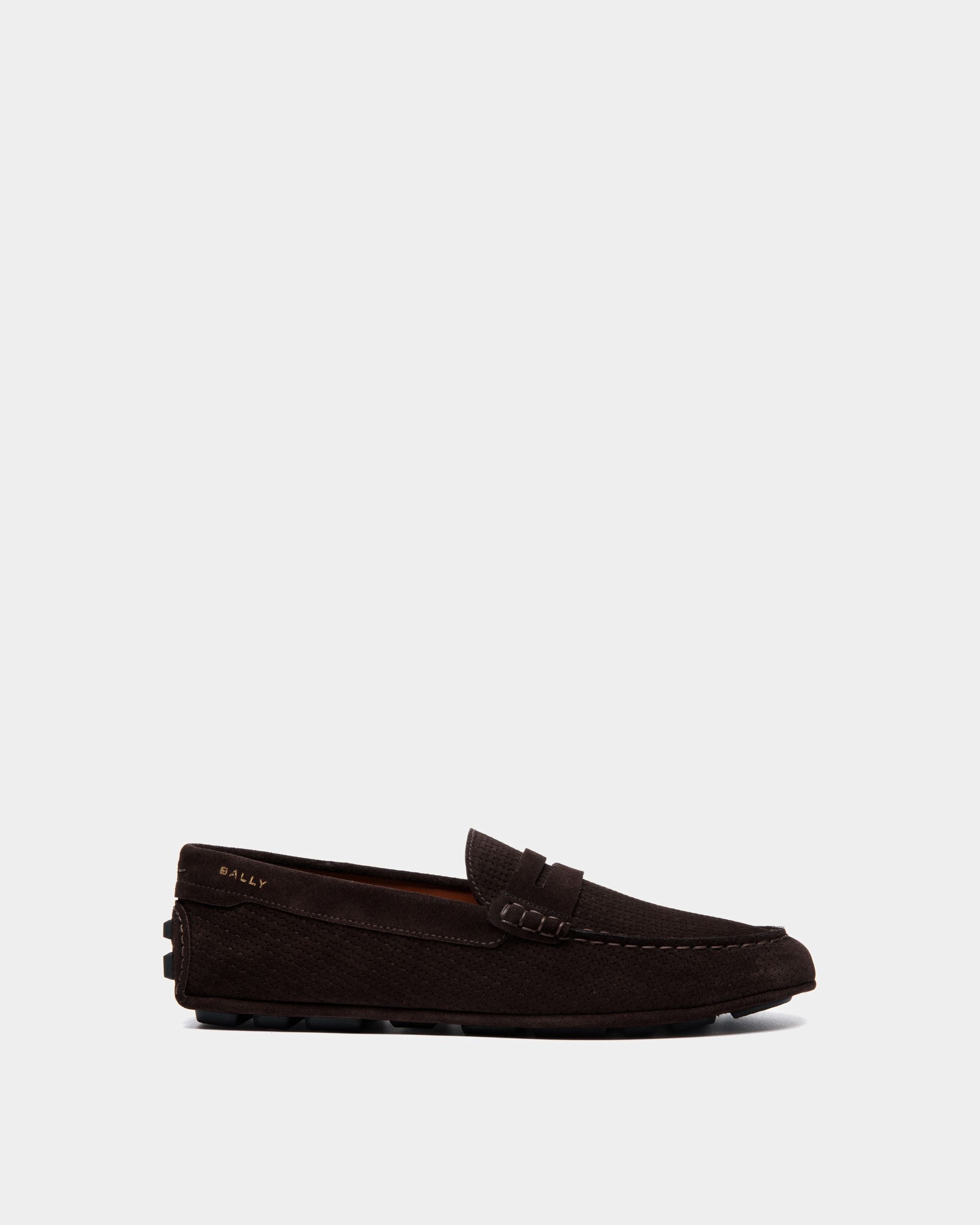 Kerbs Driver in Embossed Suede - Men's - Bally - 01