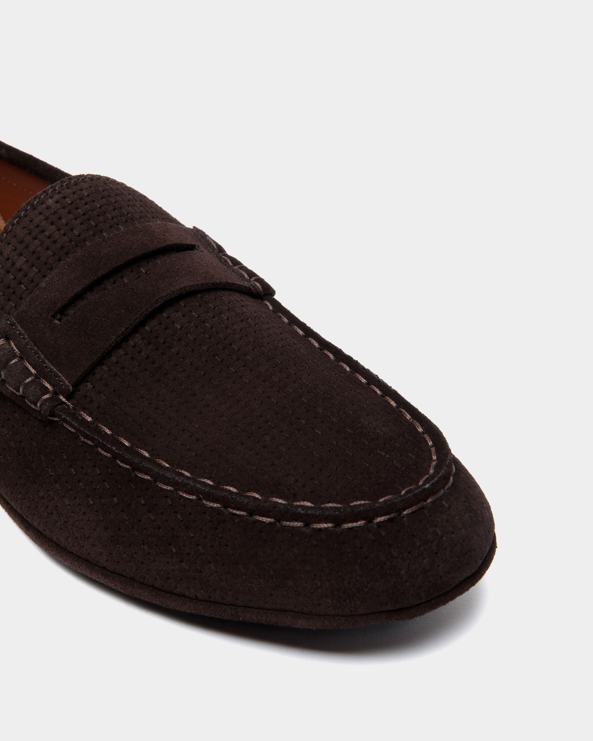 Kerbs Driver in Embossed Suede - Men's - Bally - 04
