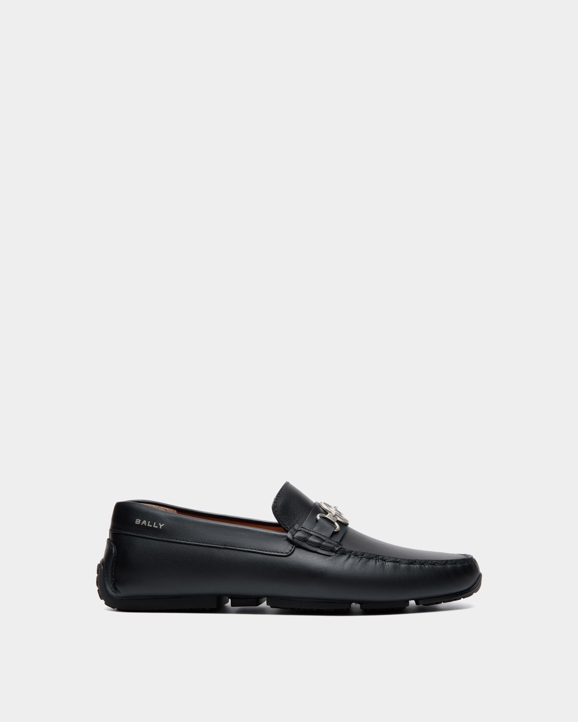 Pilot Driver In Black Leather - Men's - Bally - 01