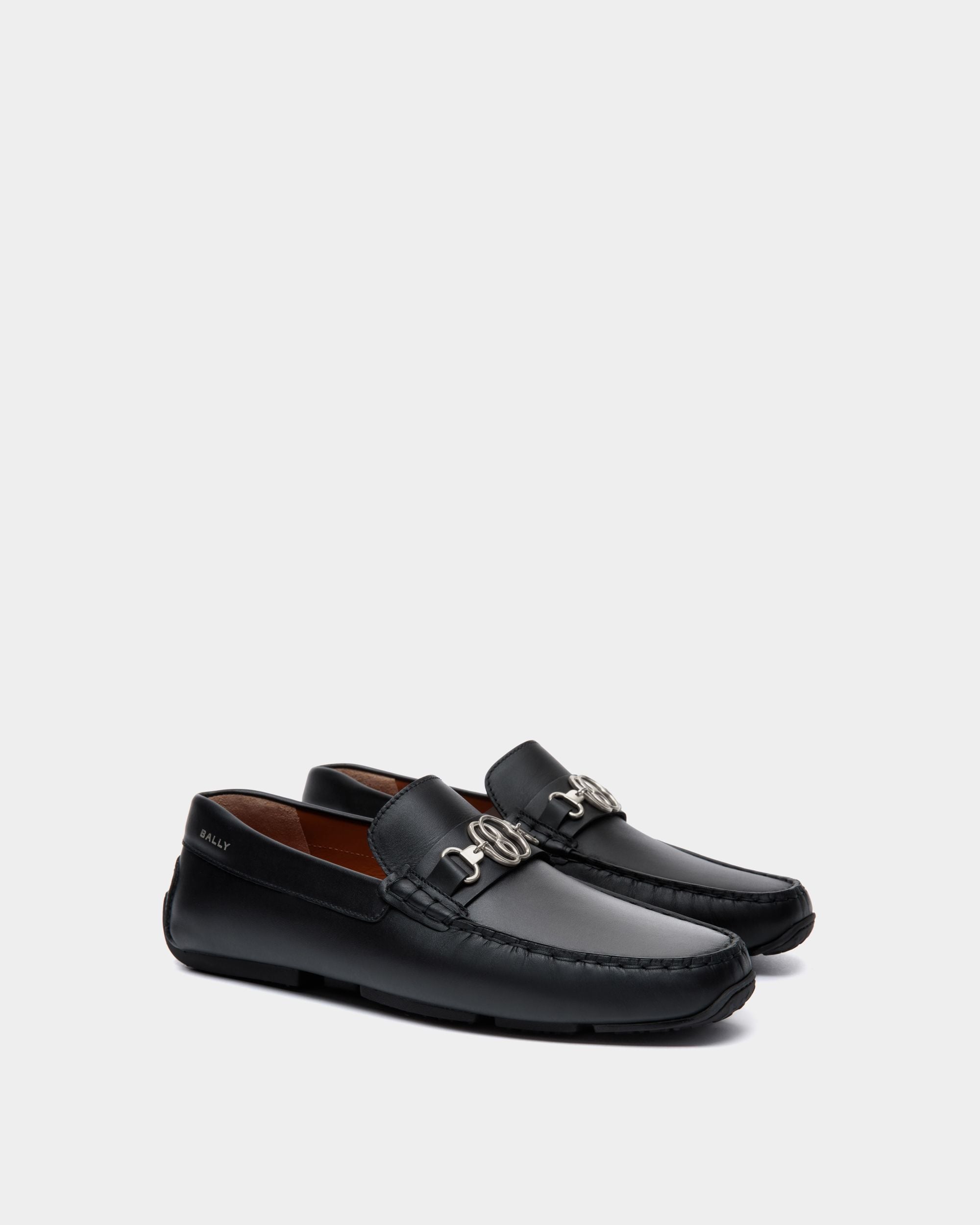 Pilot Driver In Black Leather - Men's - Bally - 03