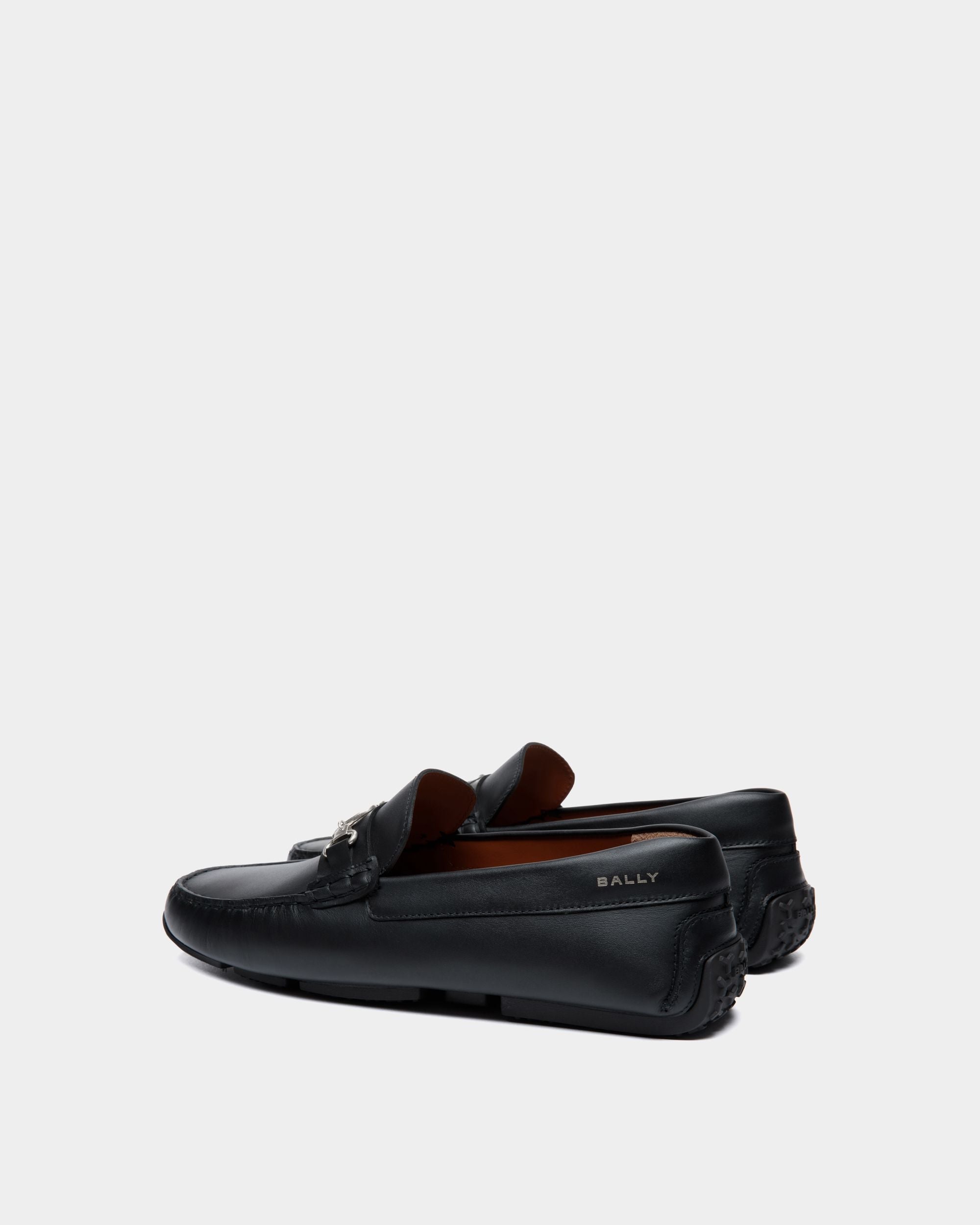 Pilot Driver In Black Leather - Men's - Bally - 04
