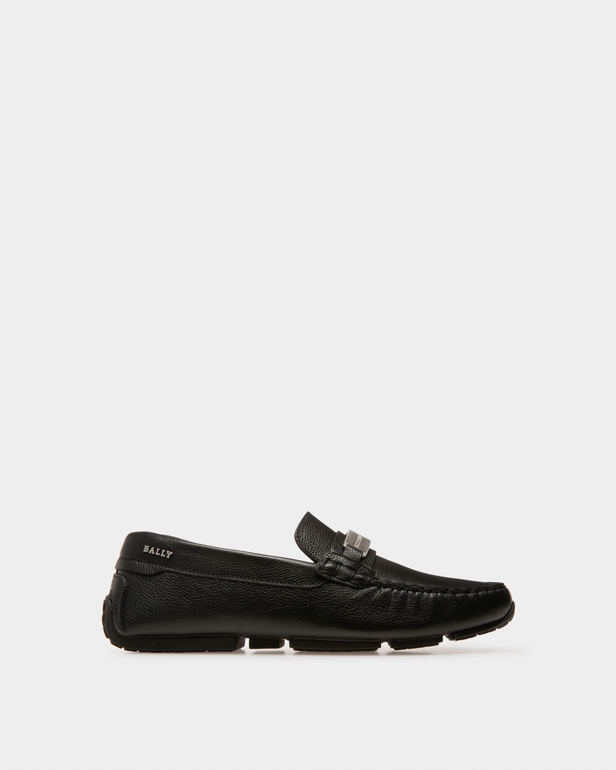 Paryse Leather Drivers In Black - Men's - Bally - 01