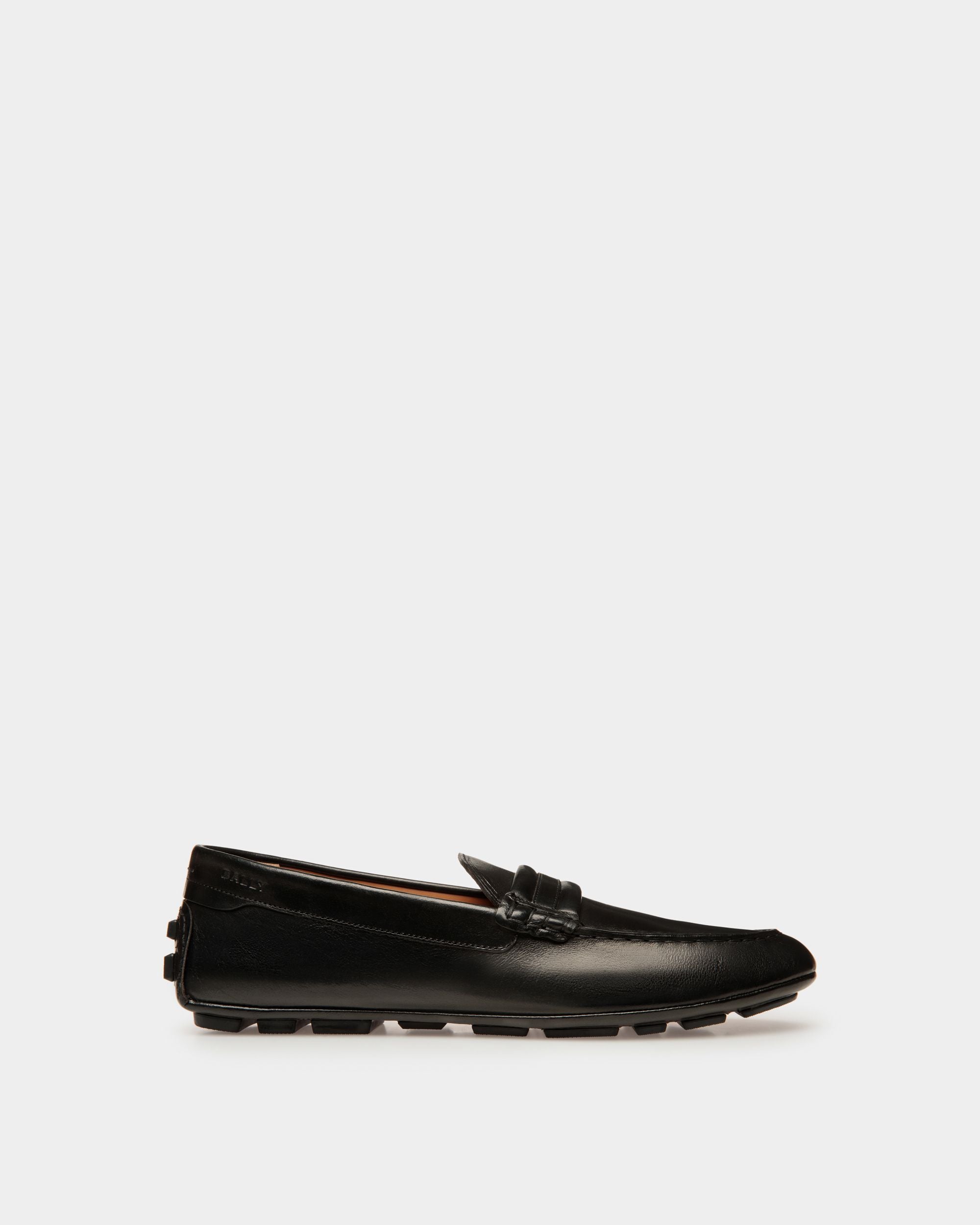 Kerbs Driver in Black Leather - Men's - Bally - 01