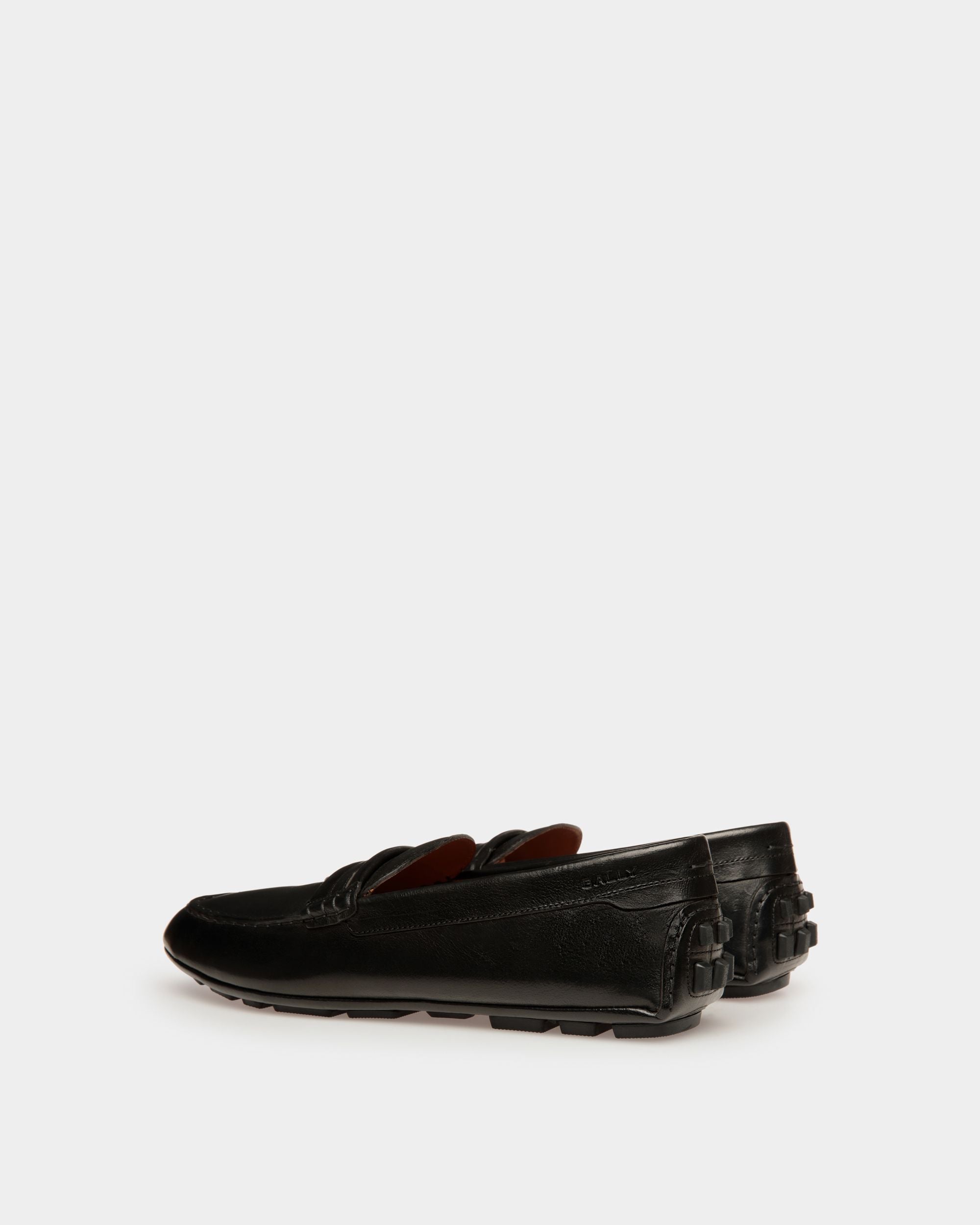 Kerbs Driver in Black Leather - Men's - Bally - 04