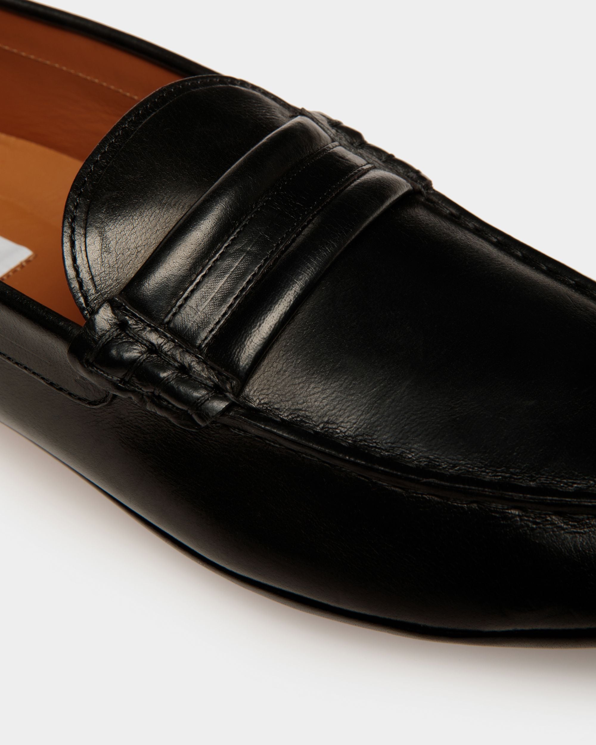 Kerbs Driver in Black Leather - Men's - Bally - 05