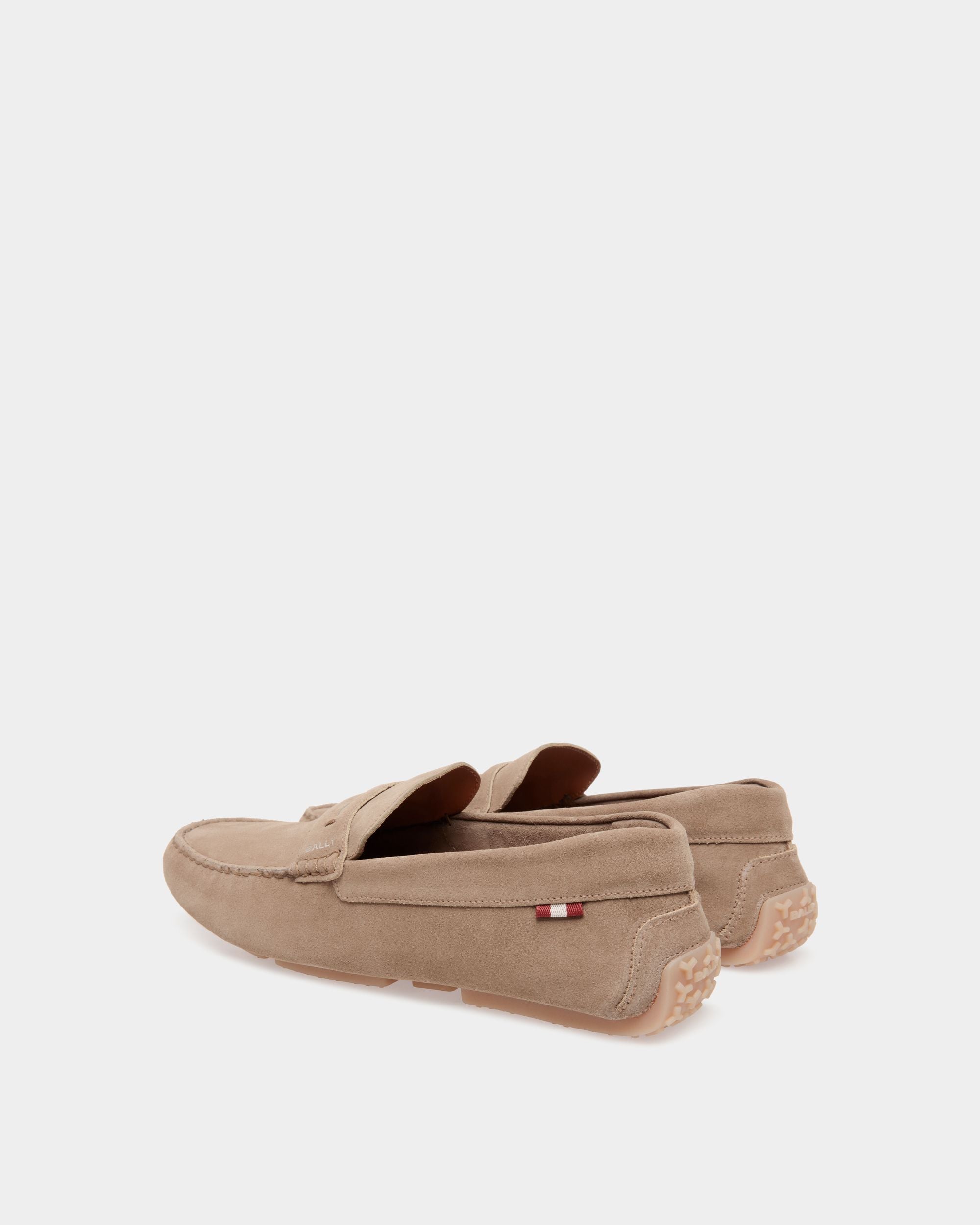 Pilot Driver in Taupe Suede - Men's - Bally - 03