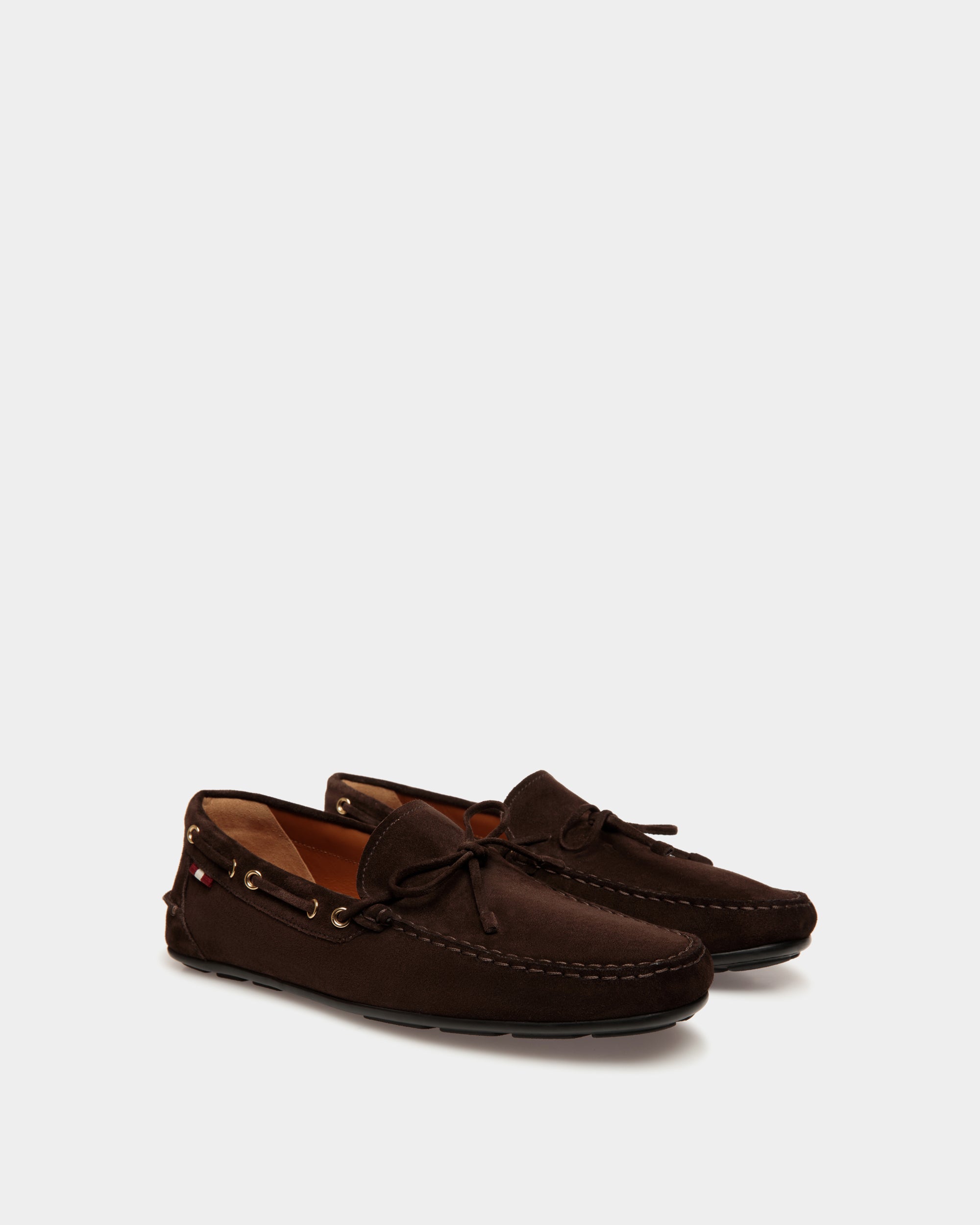Clay Driver in Ebano Suede - Men's - Bally - 02
