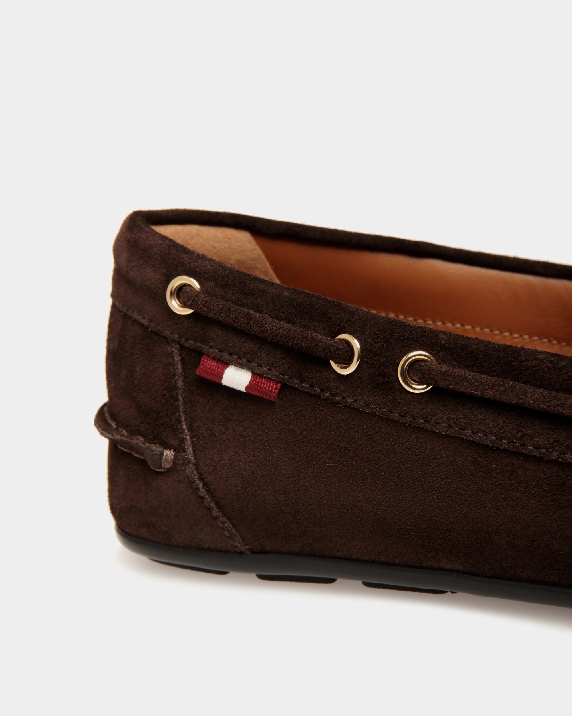 Clay Driver in Ebano Suede - Men's - Bally - 05