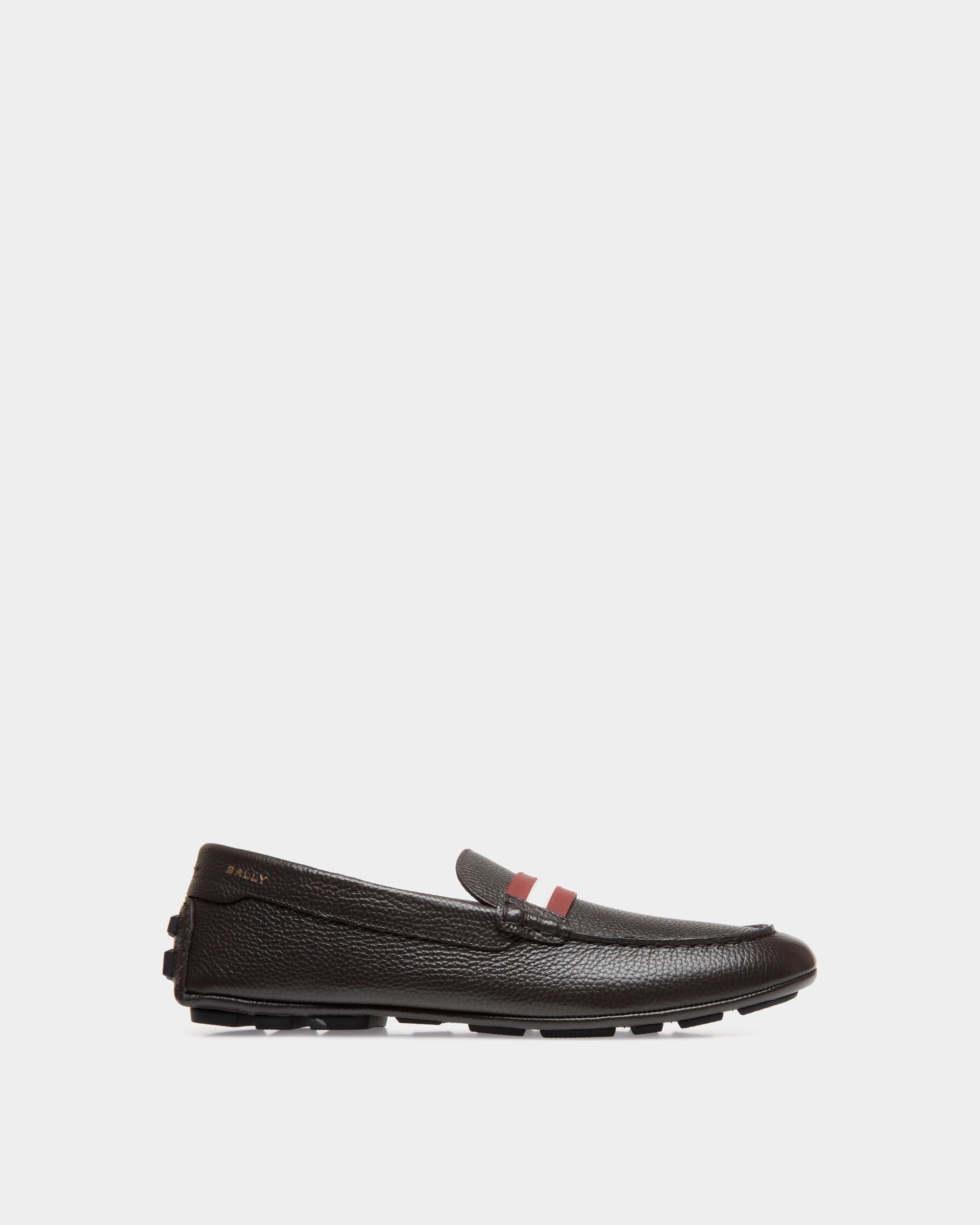 Kerbs Driver in Ebano Grained Leather - Men's - Bally - 01