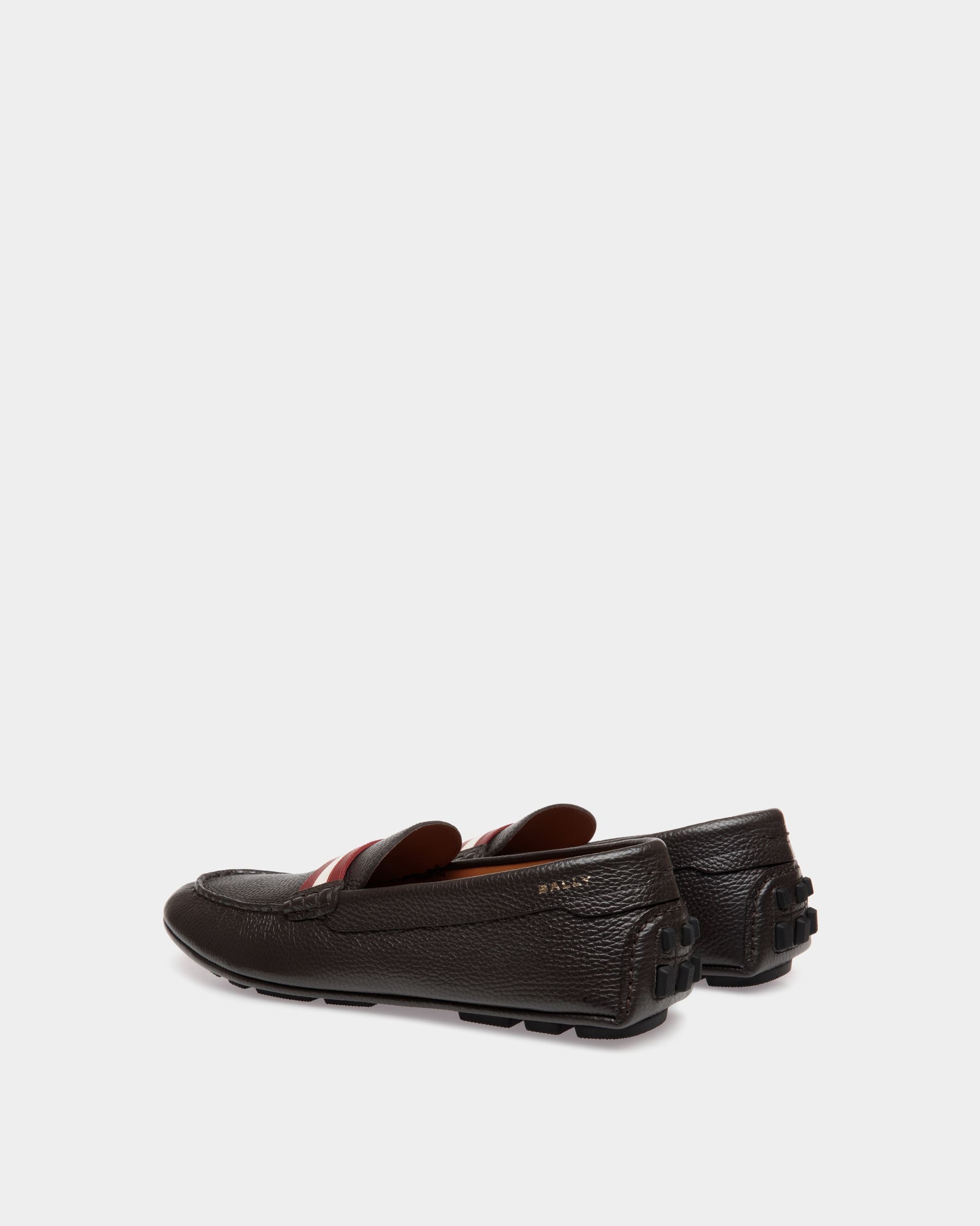 Kerbs Driver in Ebano Grained Leather - Men's - Bally - 03