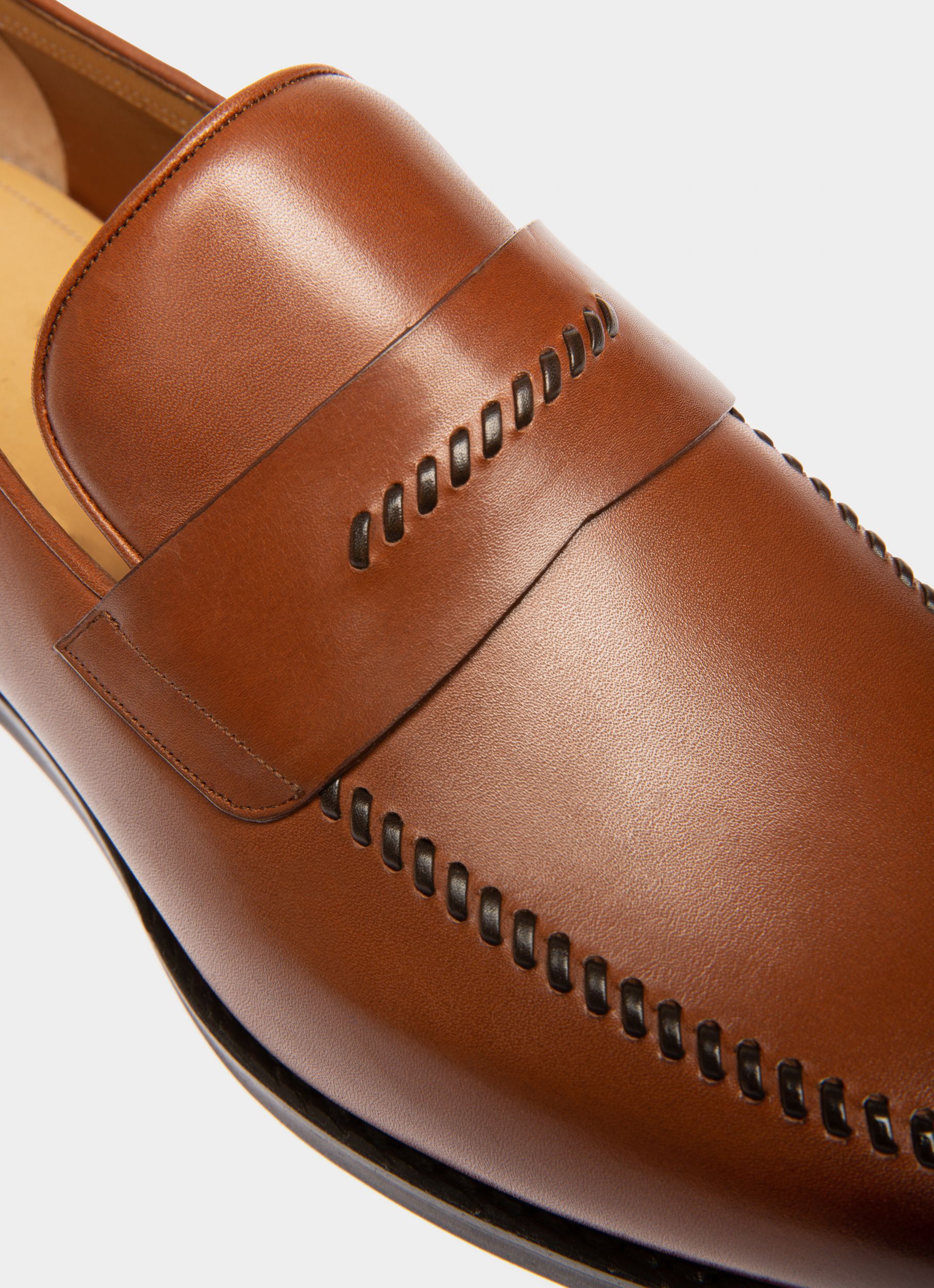 Scober Leather Loafers In Brown - Men's - Bally - 06