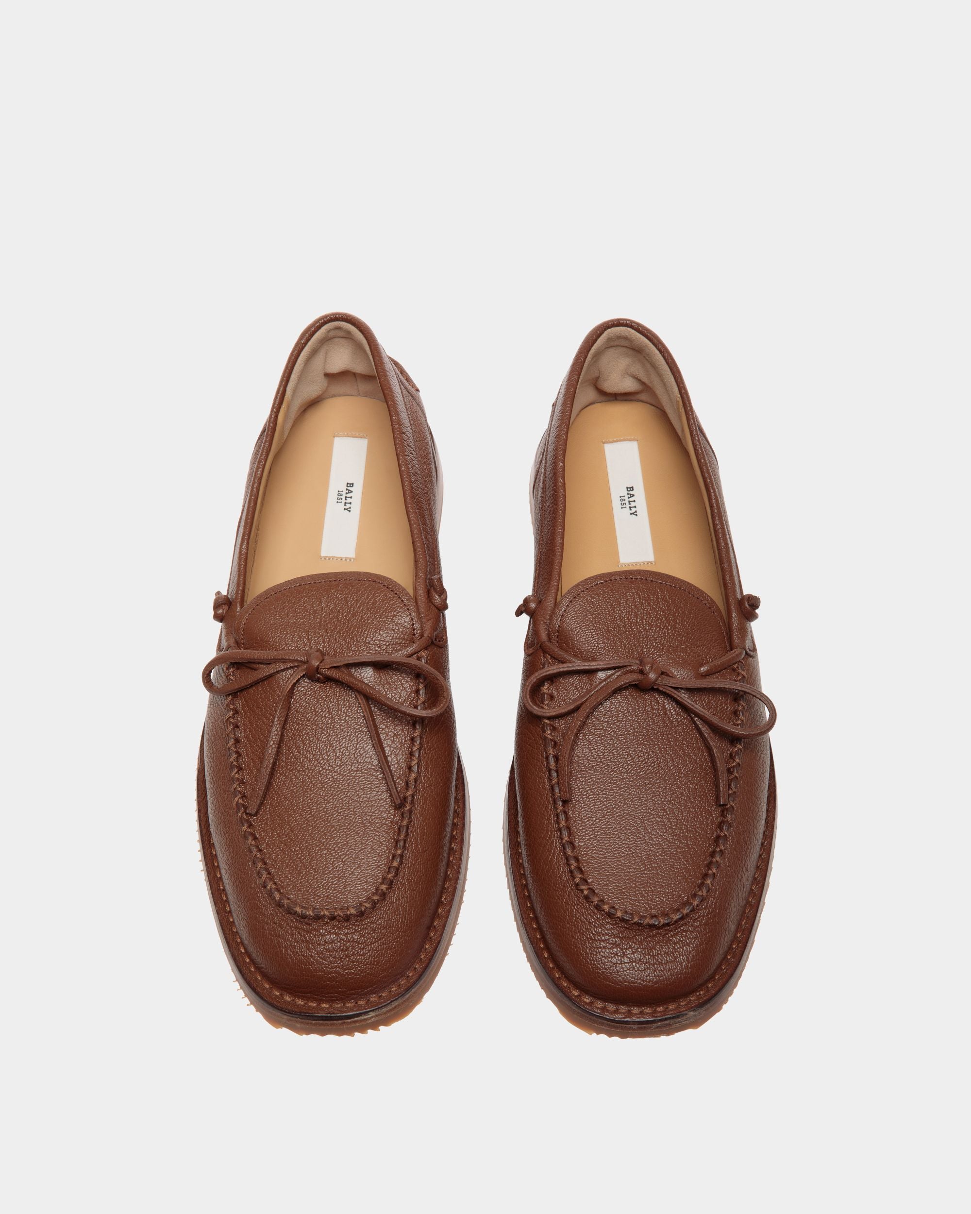Florida Loafer In Brown Leather - Men's - Bally - 04