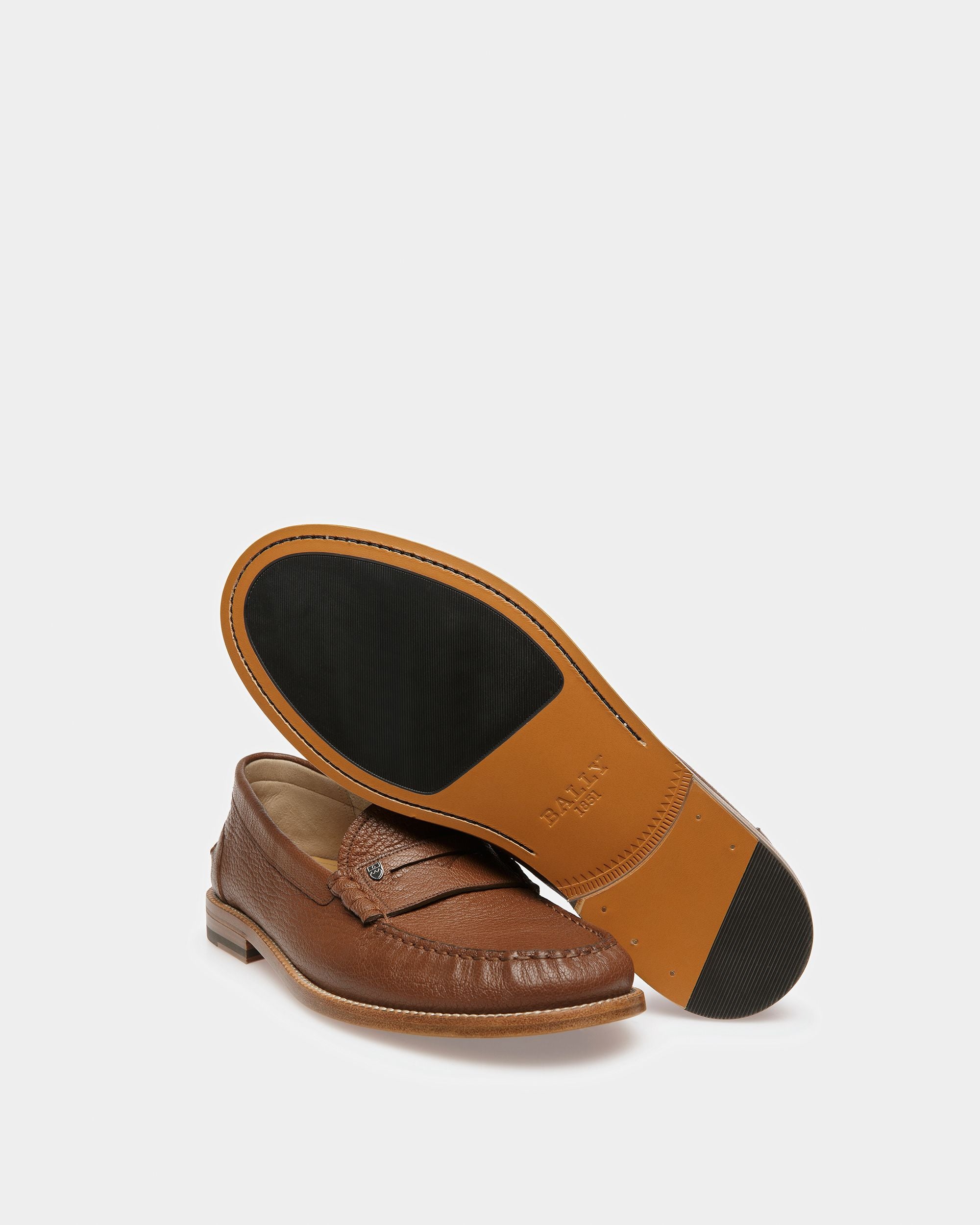 Ron Leather Moccasins In Brown - Men's - Bally - 05