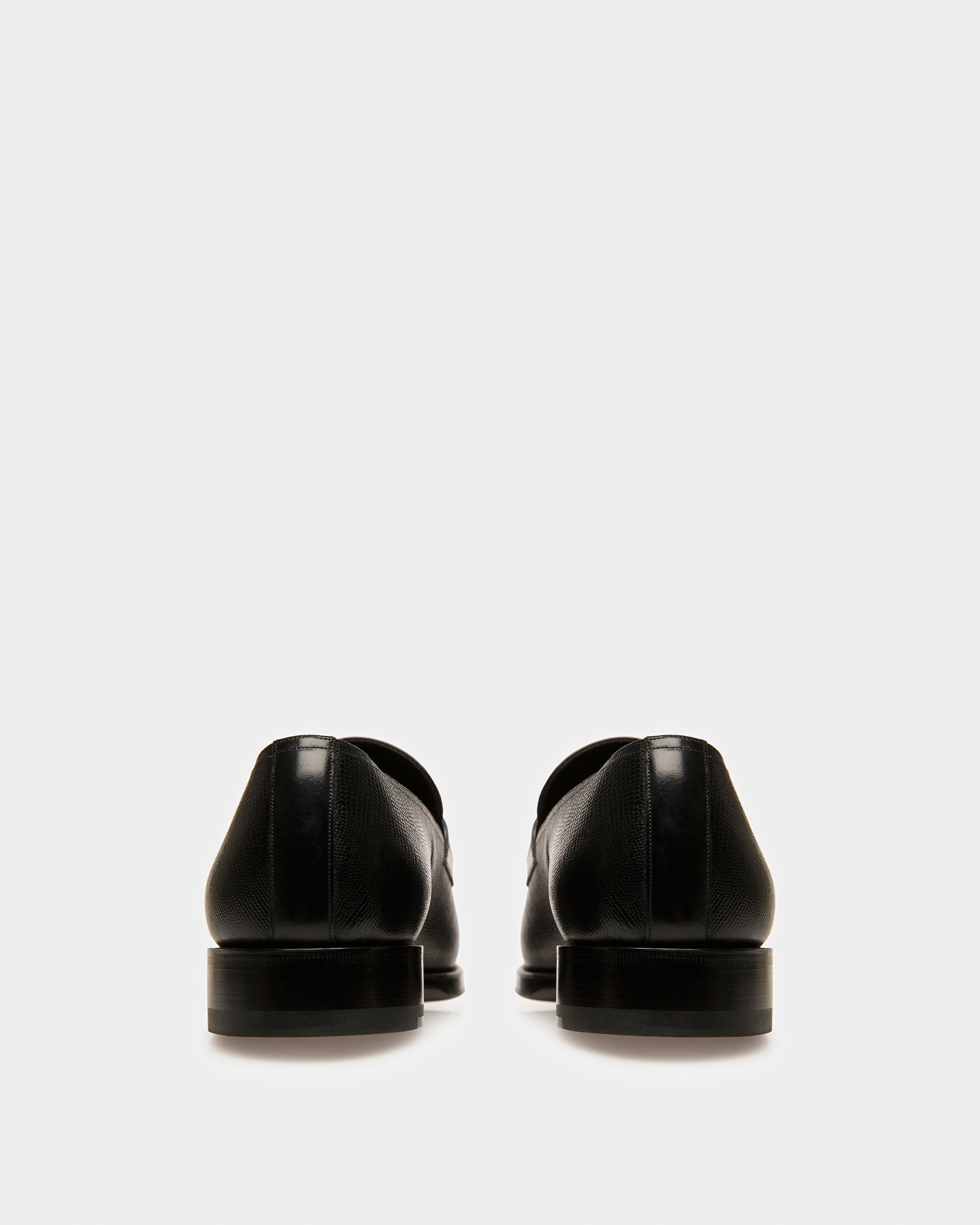 Scuvier Leather Loafers In Black - Men's - Bally - 04