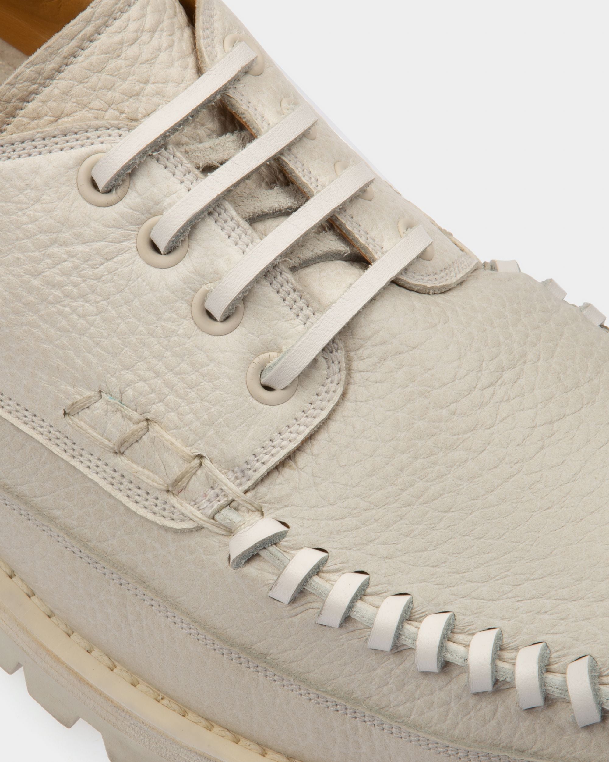 Trendal Leather Moccasins In White - Men's - Bally - 06