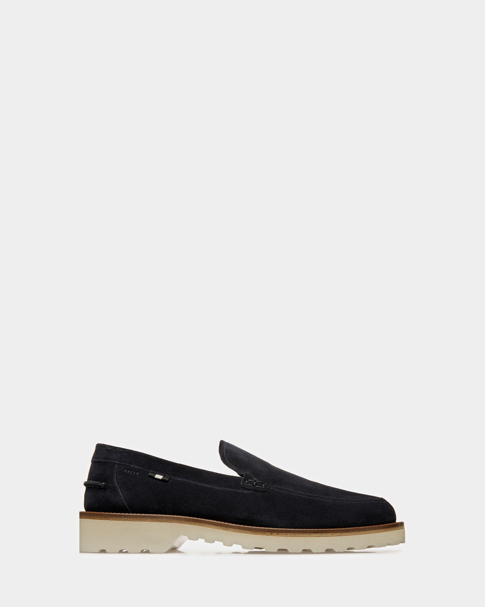 Novald Leather Loafers In Midnight - Men's - Bally - 01