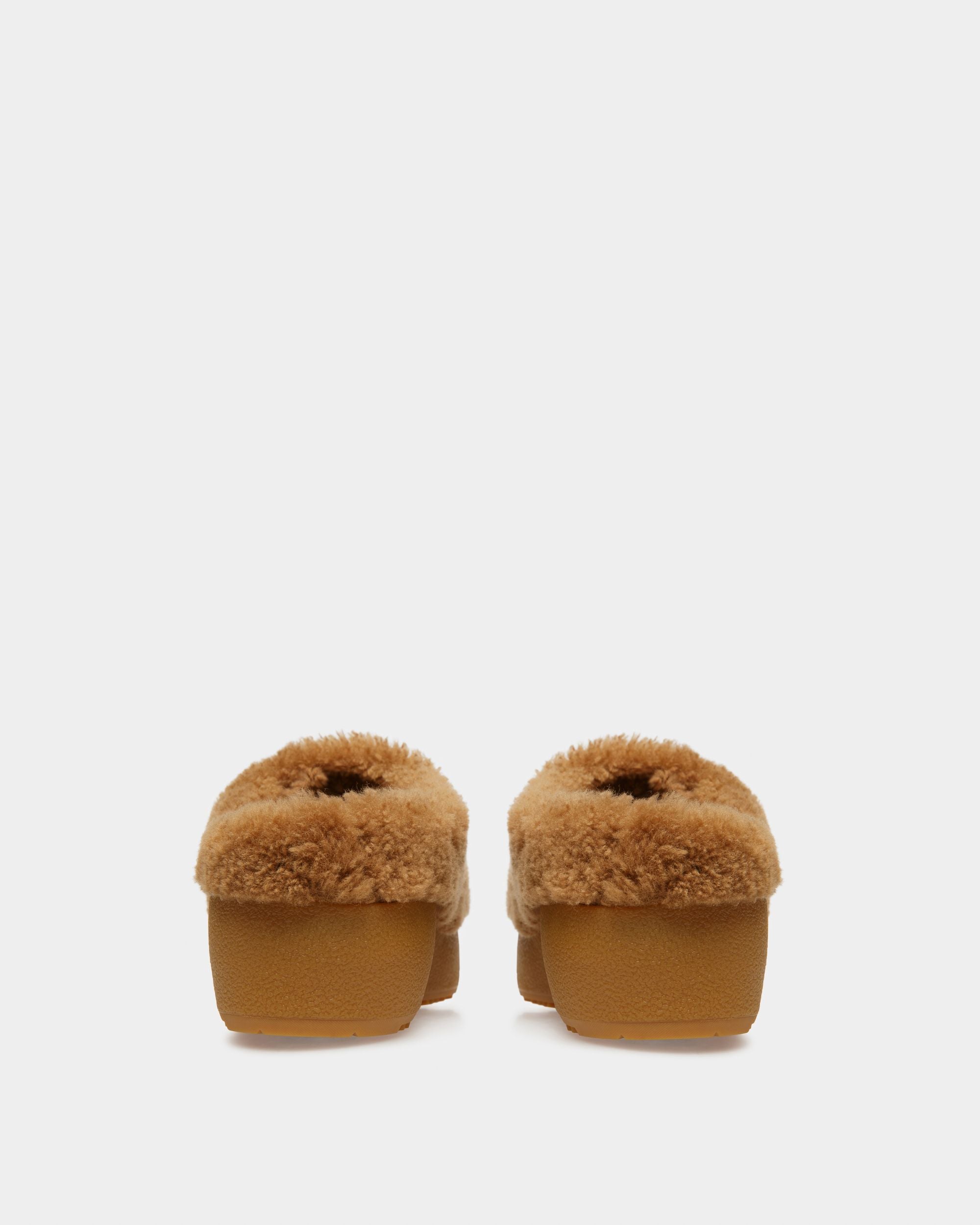 Crans Leather Slippers In Camel - Men's - Bally - 04