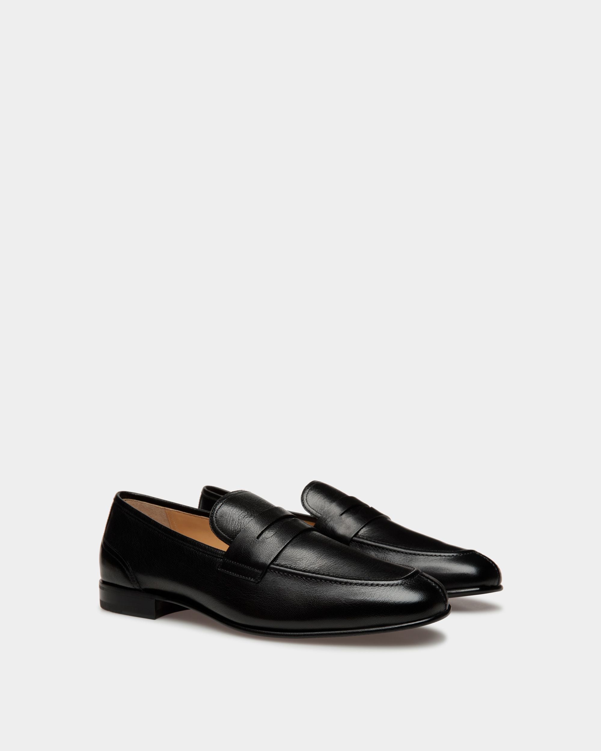 Suisse Loafer In Black Leather - Men's - Bally - 02
