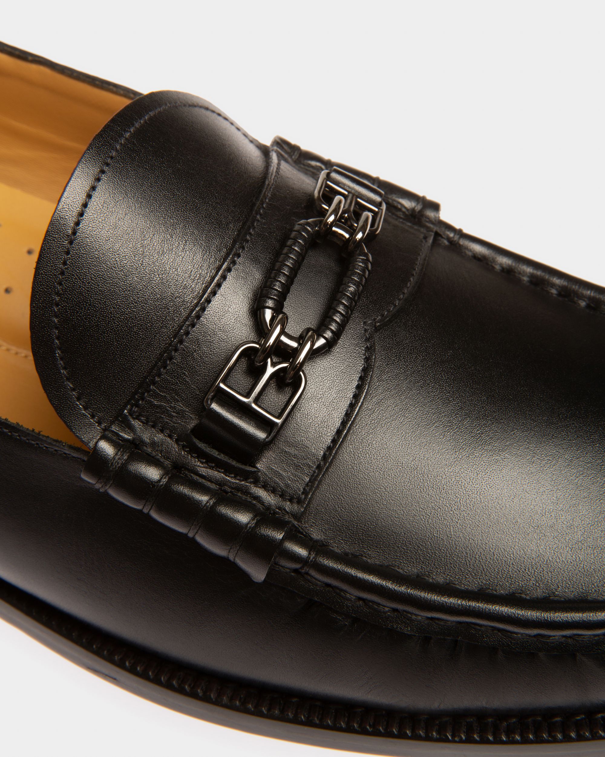 Coriano Leather Moccasins In Black - Men's - Bally - 05