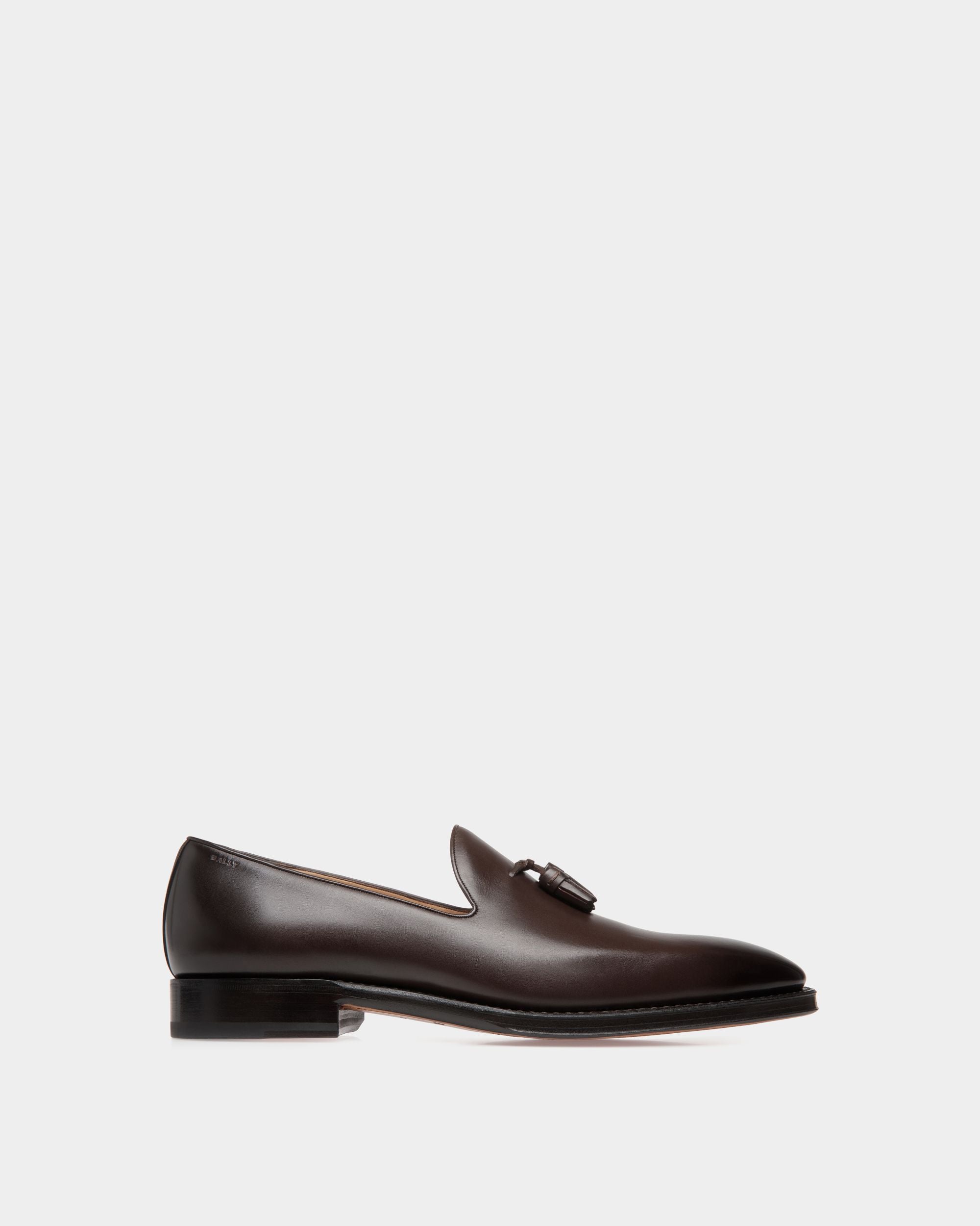 Scribe Loafer In Brown Leather - Men's - Bally - 01