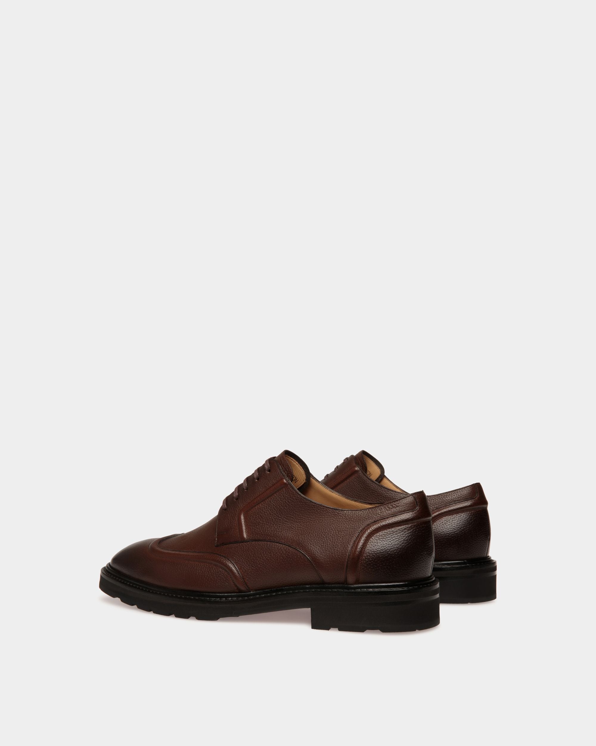 Meyrin Derby in Brown Leather - Men's - Bally - 04