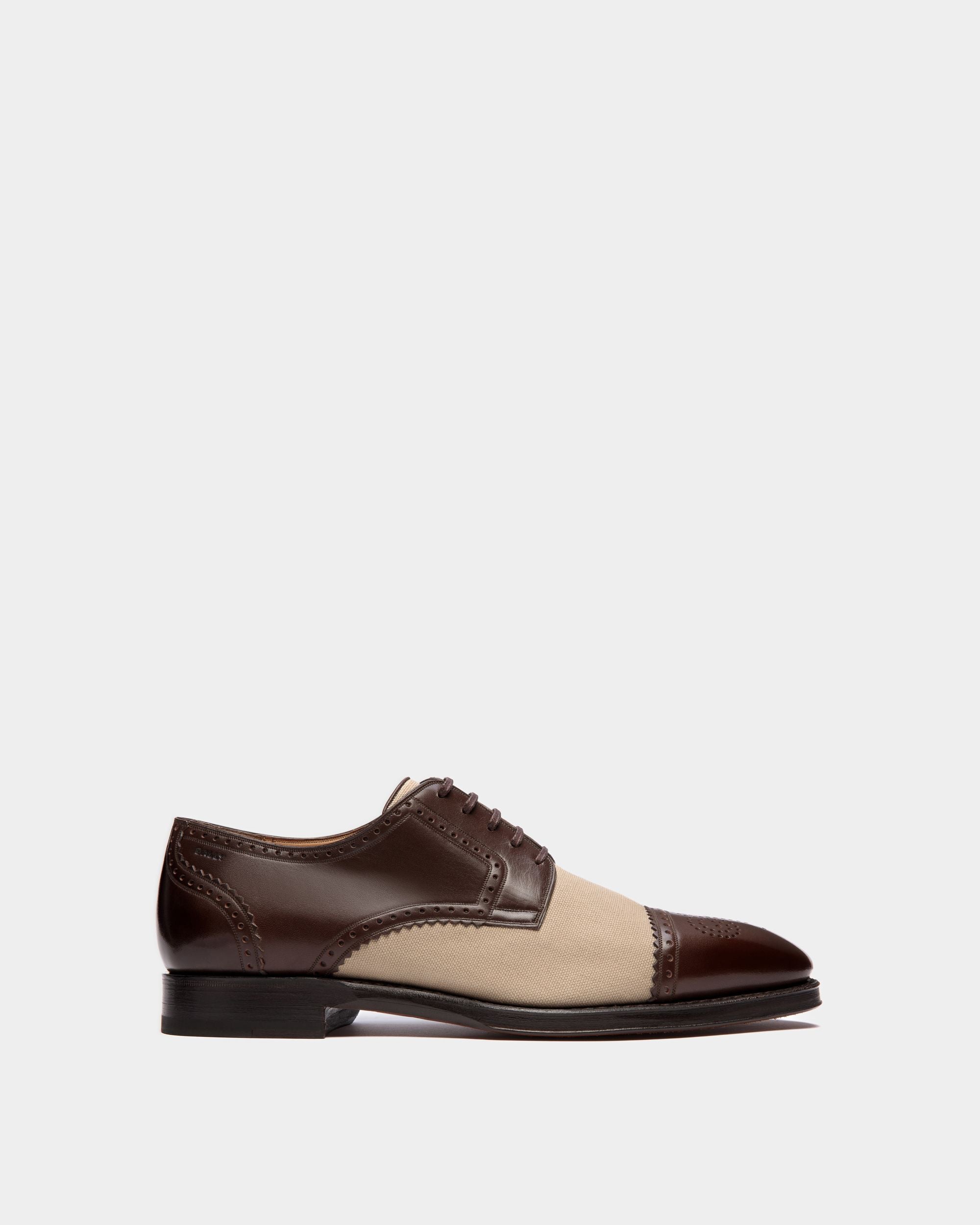 Scribe Derby in Leather and Fabric - Men's - Bally - 01