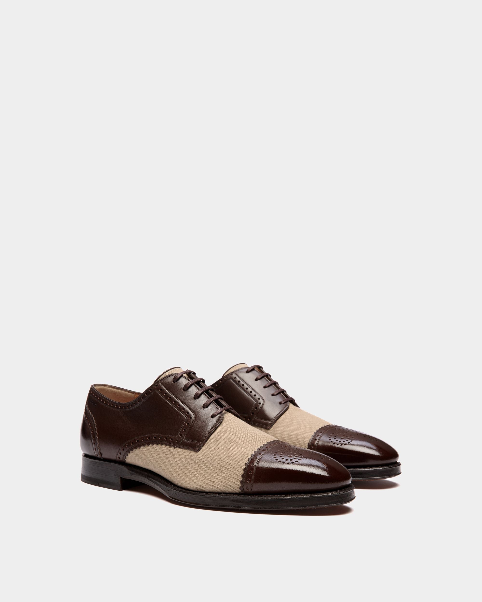 Scribe Derby in Leather and Fabric - Men's - Bally - 02