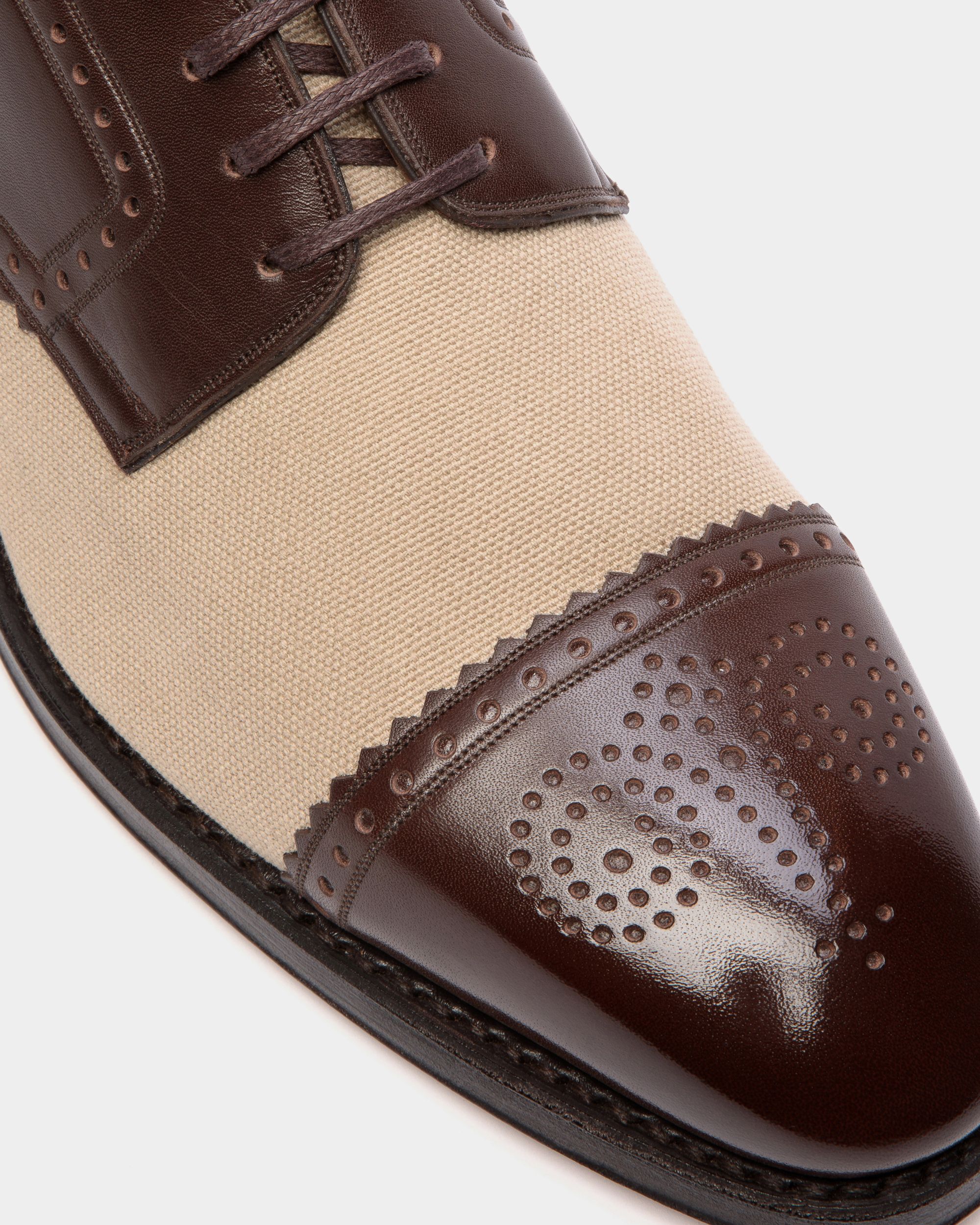 Scribe Derby in Leather and Fabric - Men's - Bally - 04