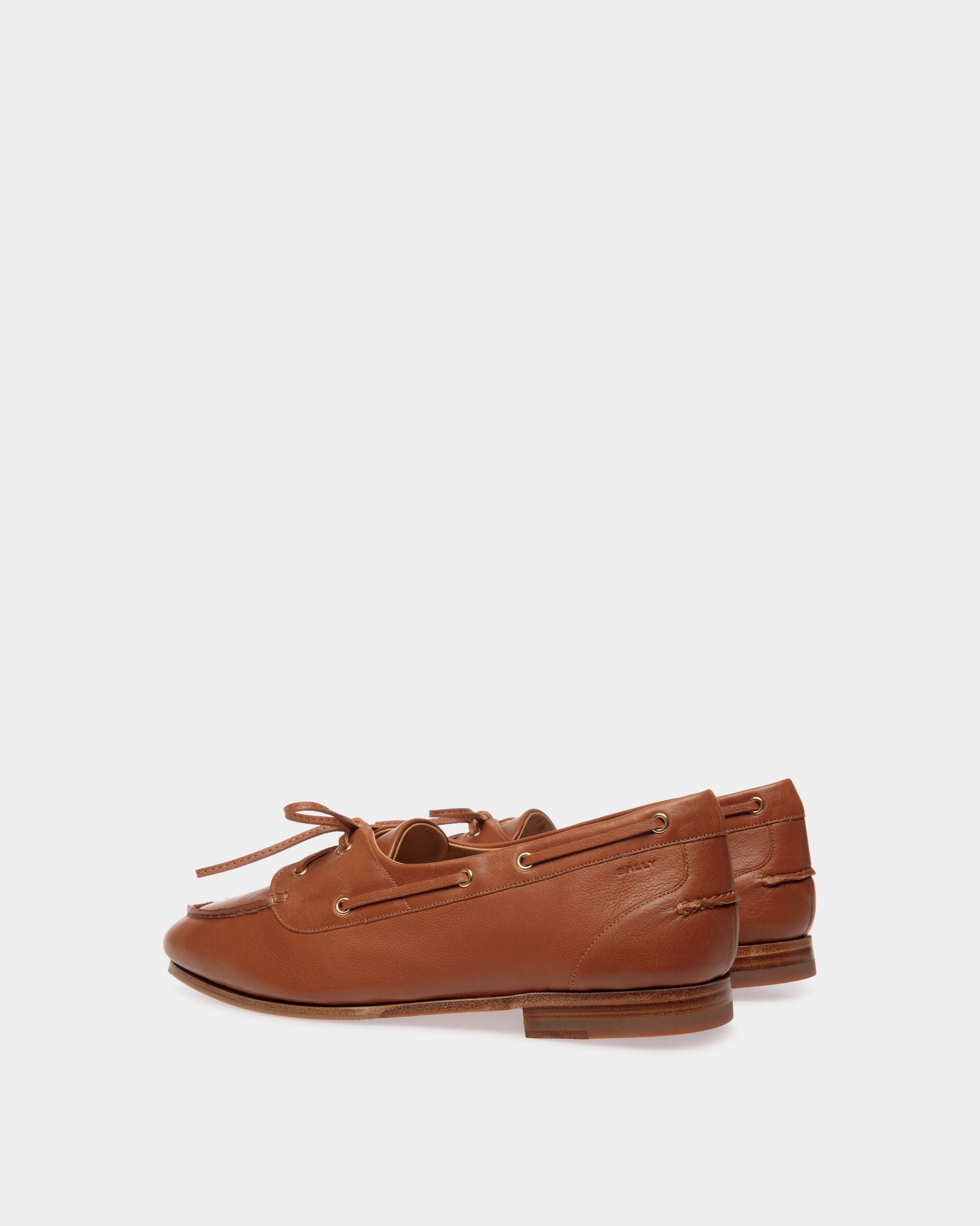 Plume Loafer in Brown Leather - Men's - Bally - 04