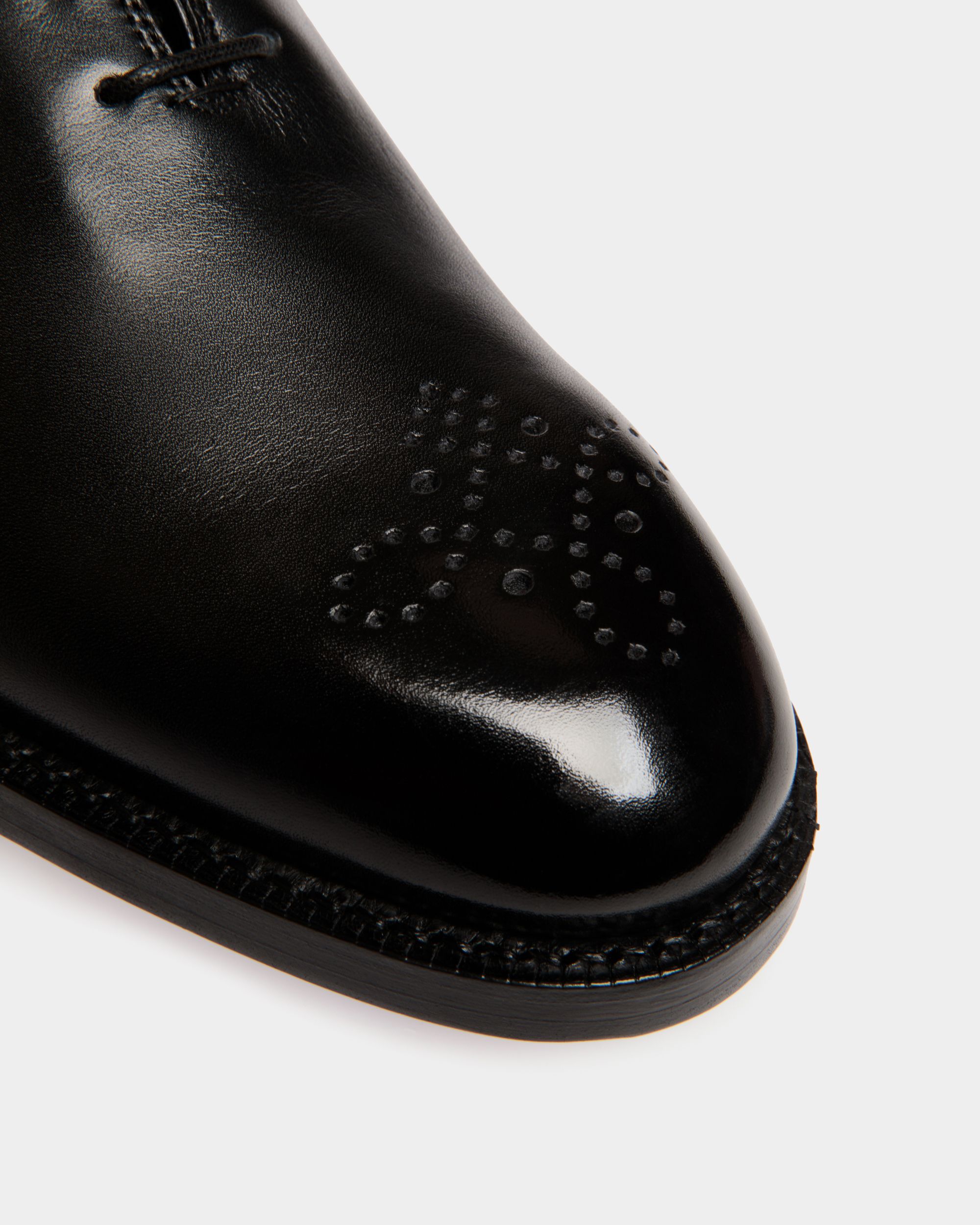 Men s Schoenen Oxford In Black Leather Bally