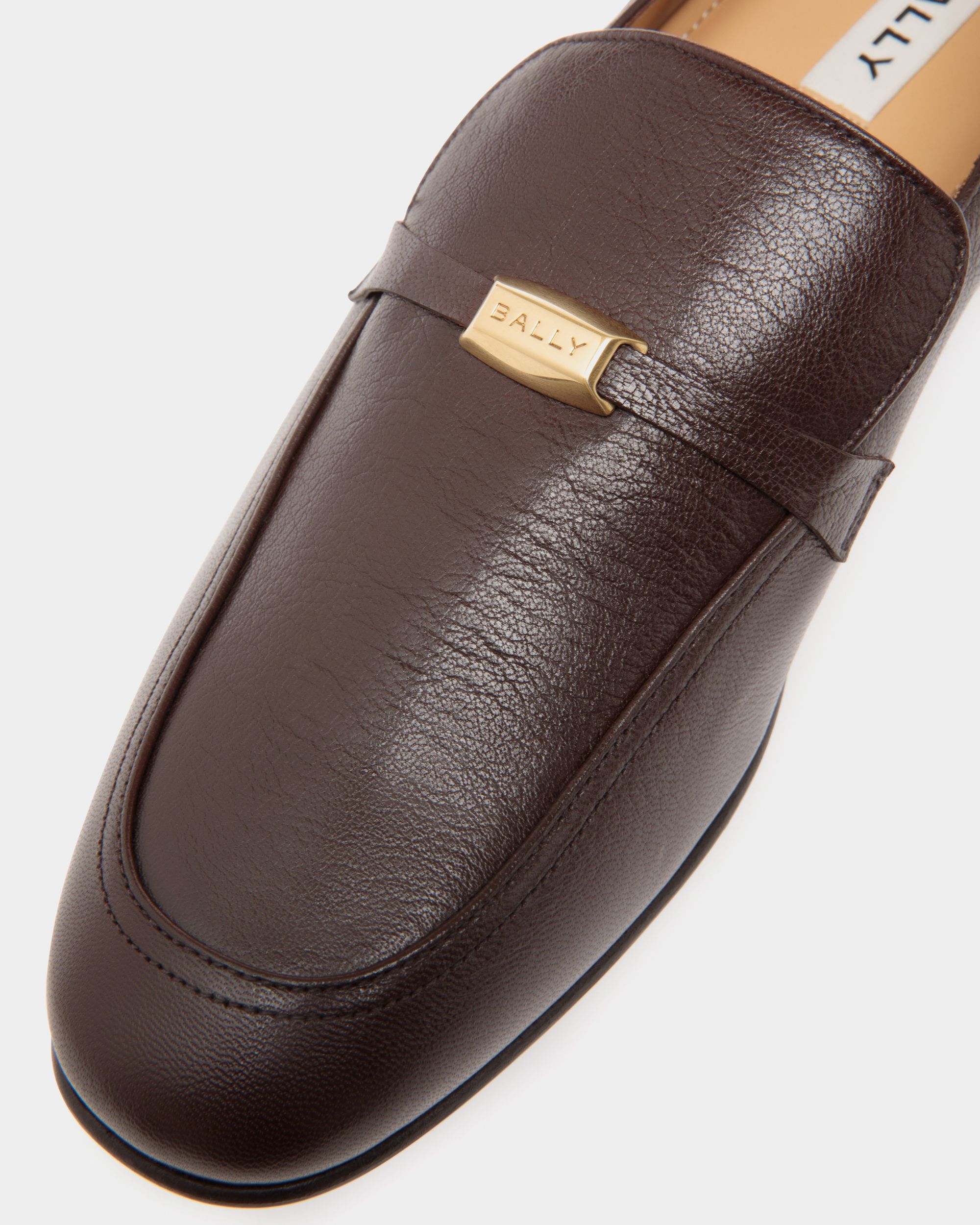 Loafer In Brown Leather - Men's - Bally - 05