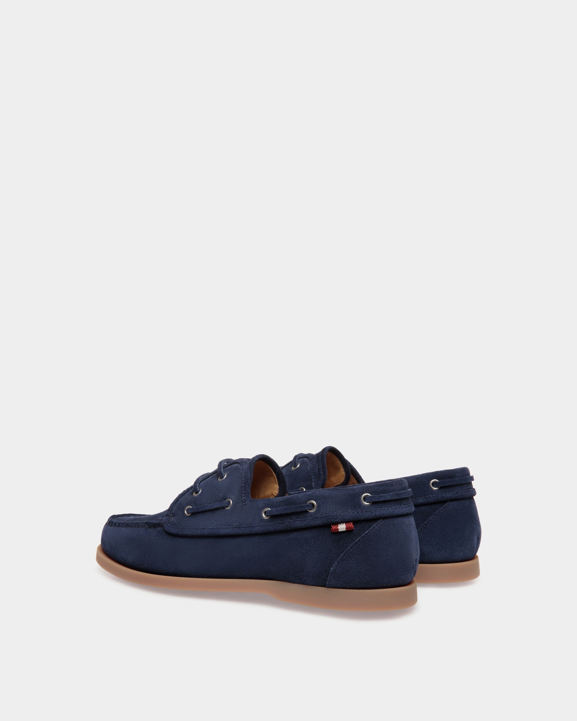 Nelson Moccassins In Blue Leather - Men's - Bally - 03