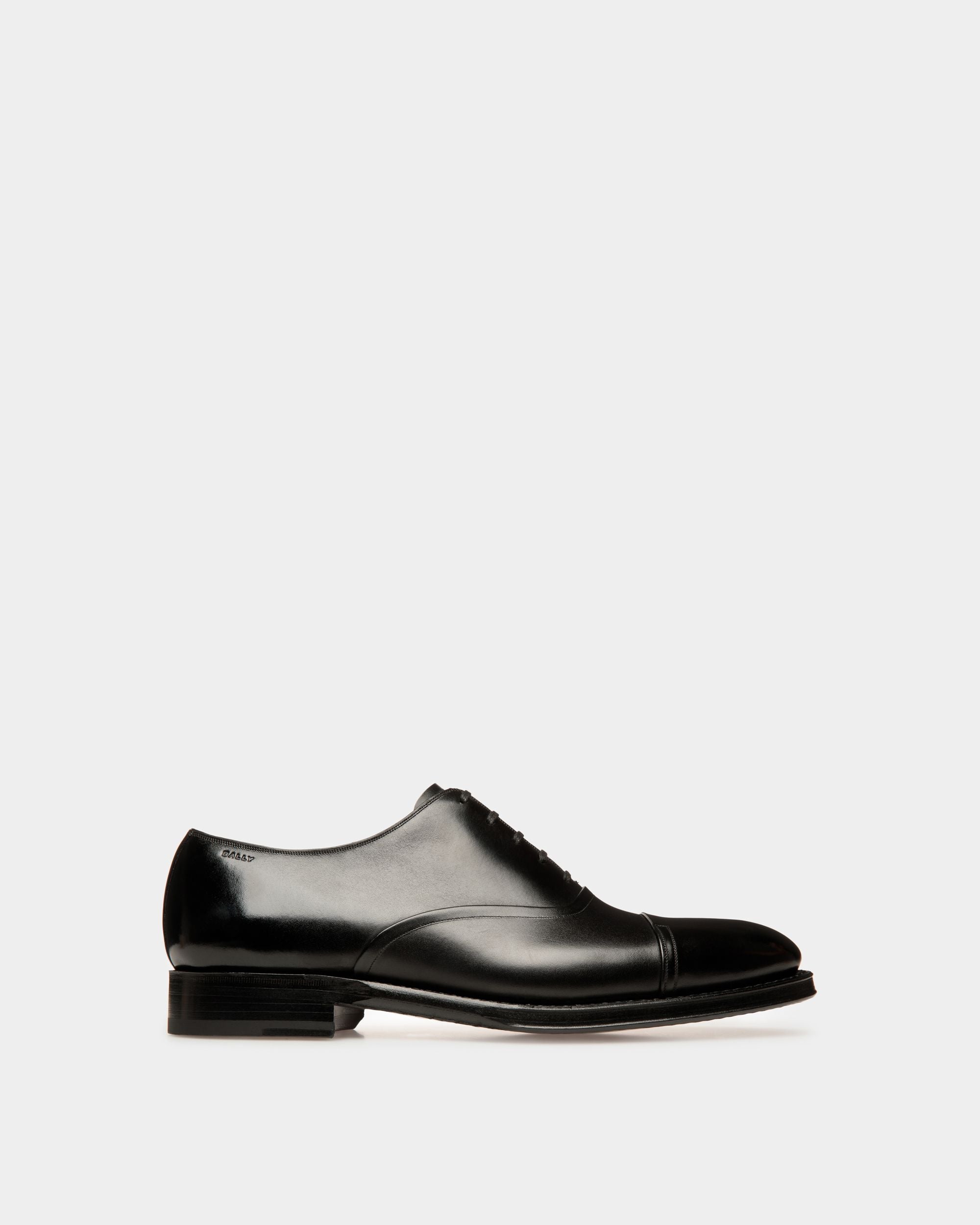 Scribe Un Oxford in Black Leather - Men's - Bally - 01
