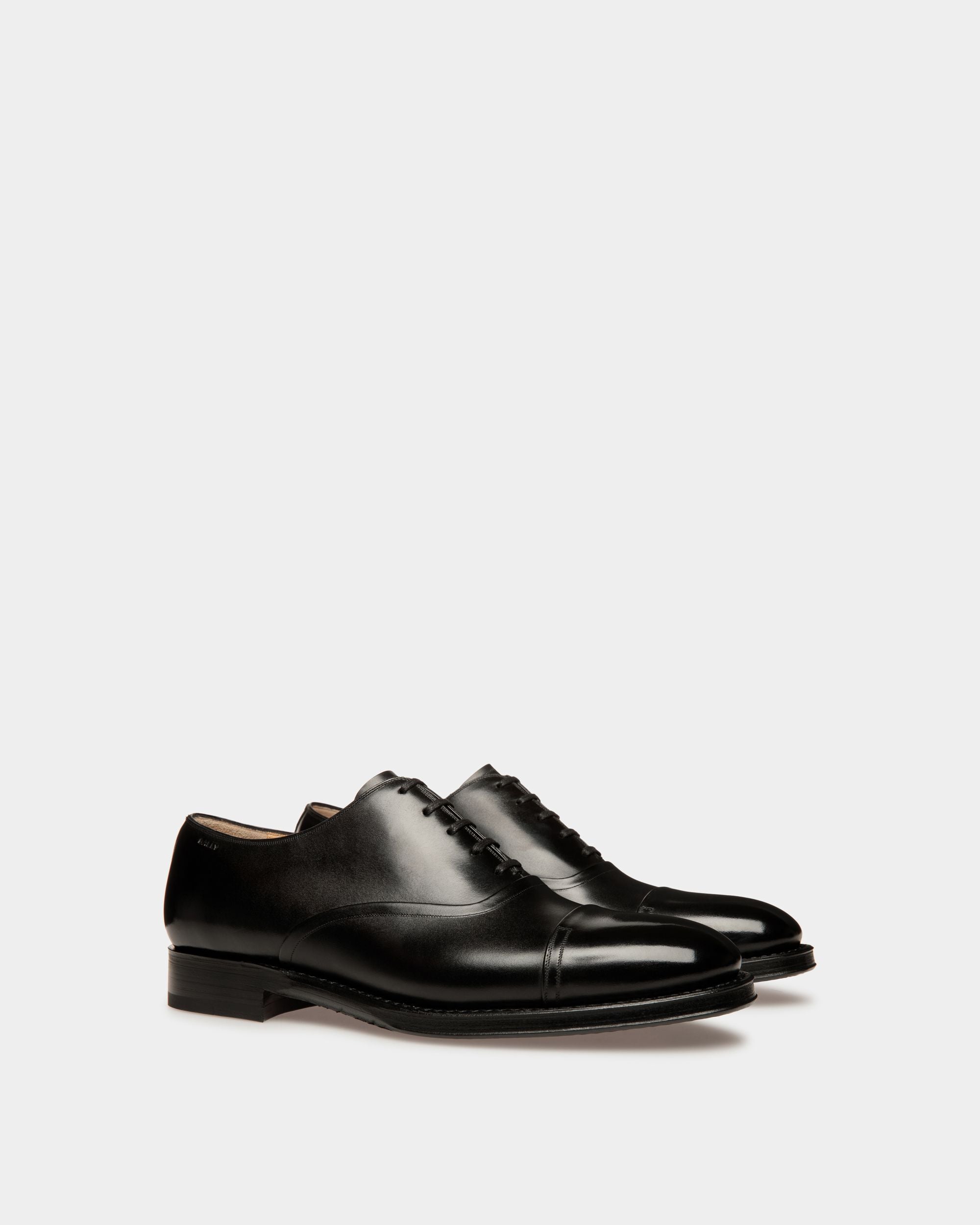 Scribe Un Oxford in Black Leather - Men's - Bally - 03