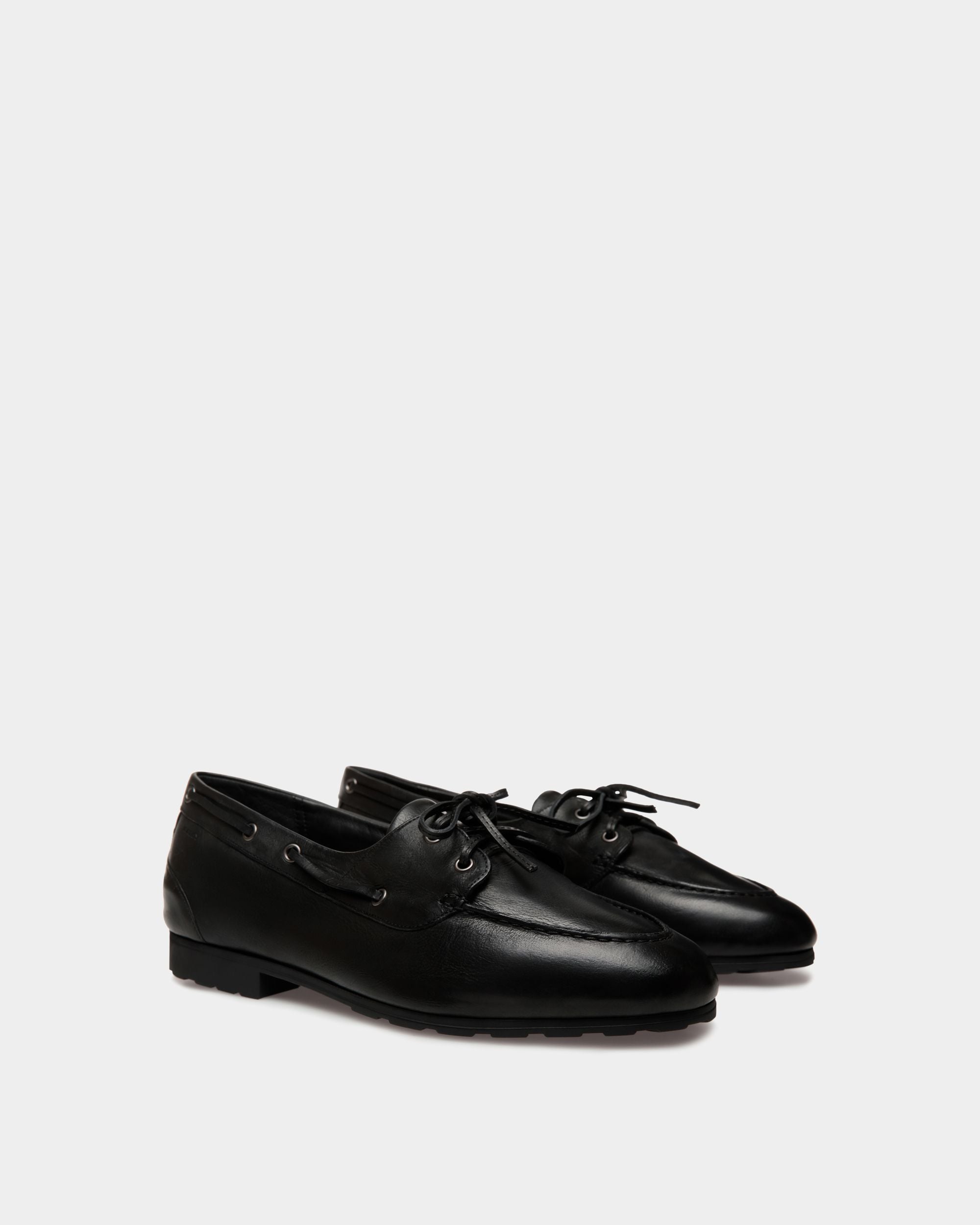Plume Loafer In Black Leather - Men's - Bally - 03