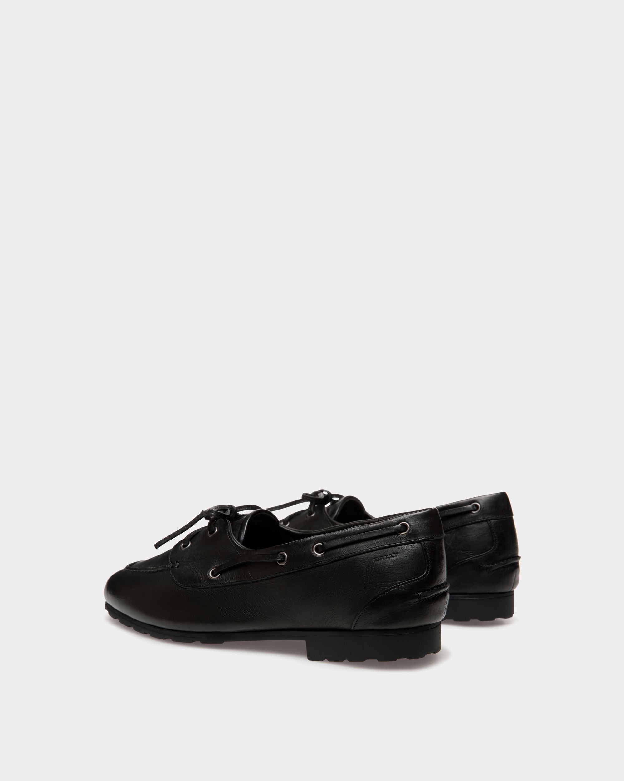 Plume Loafer In Black Leather - Men's - Bally - 04